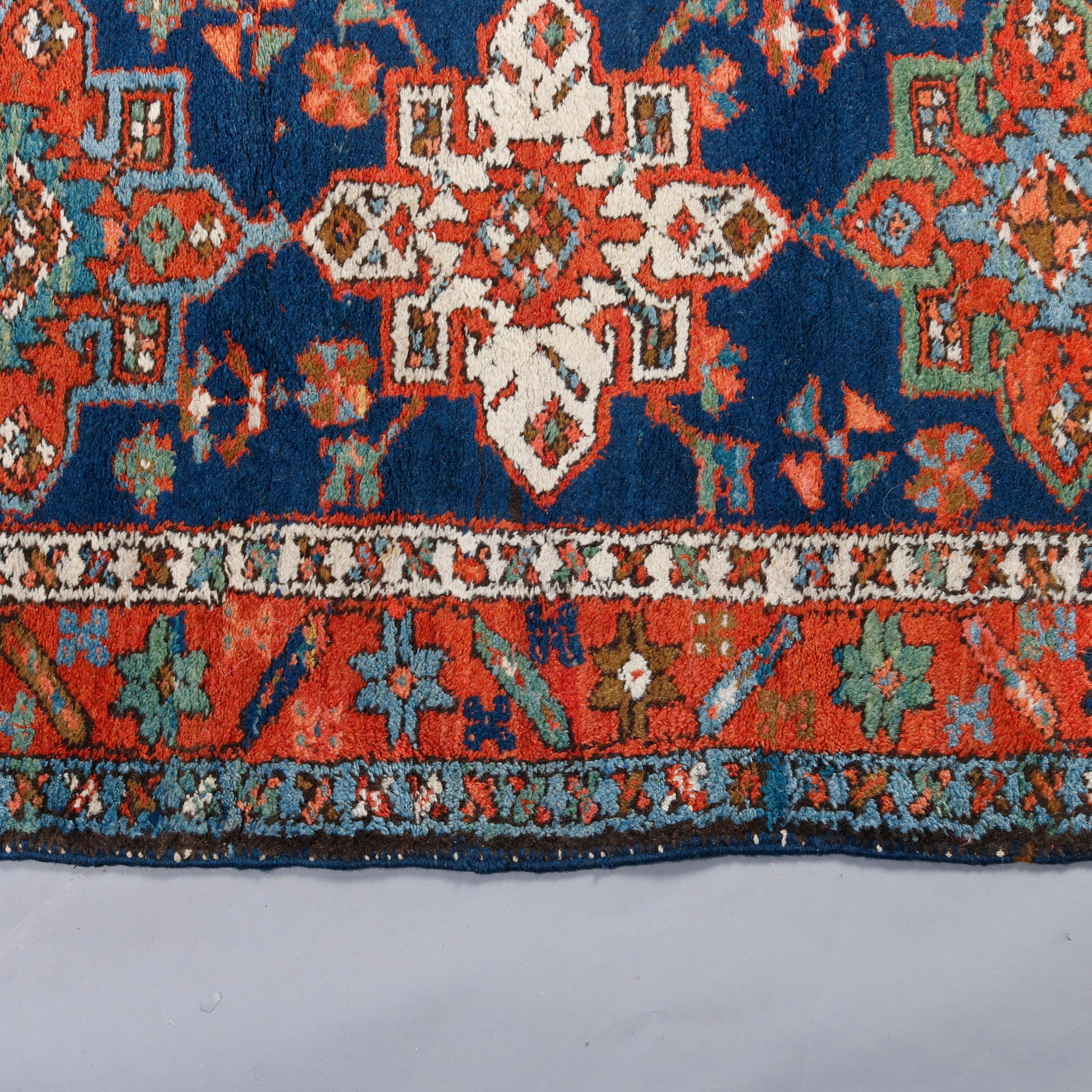 20th Century Antique Persian Heriz Oriental Long Rug Runner, circa 1900