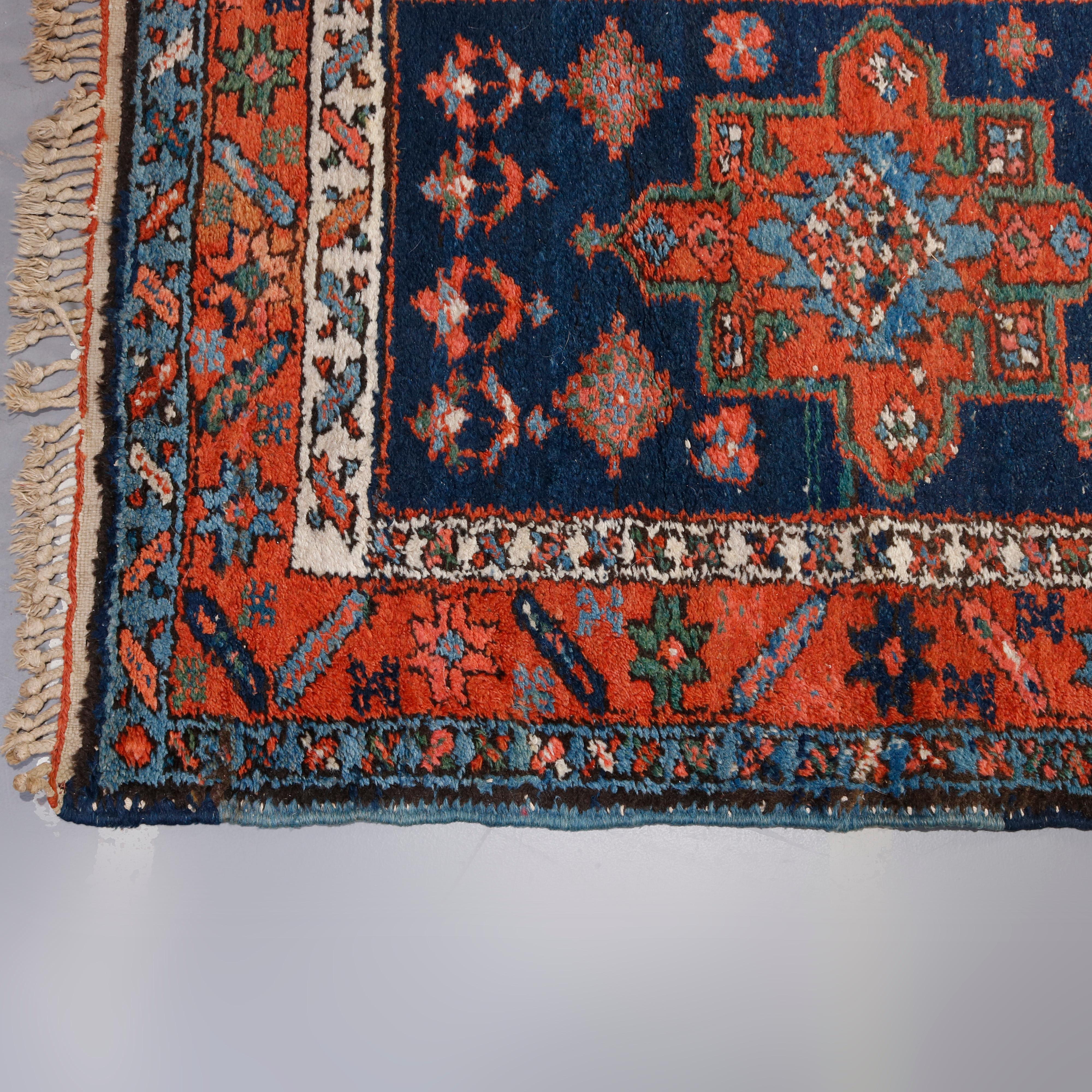 Antique Persian Heriz Oriental Long Rug Runner, circa 1900 2