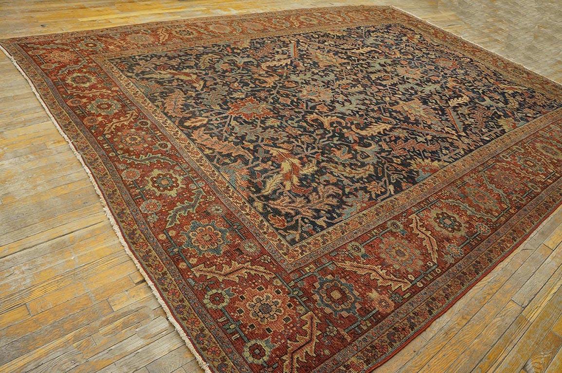 Heriz Serapi Early 20th Century N.W. Persian Heriz Carpet ( 10' x 13'6