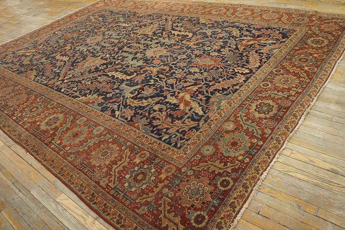 Wool Early 20th Century N.W. Persian Heriz Carpet ( 10' x 13'6