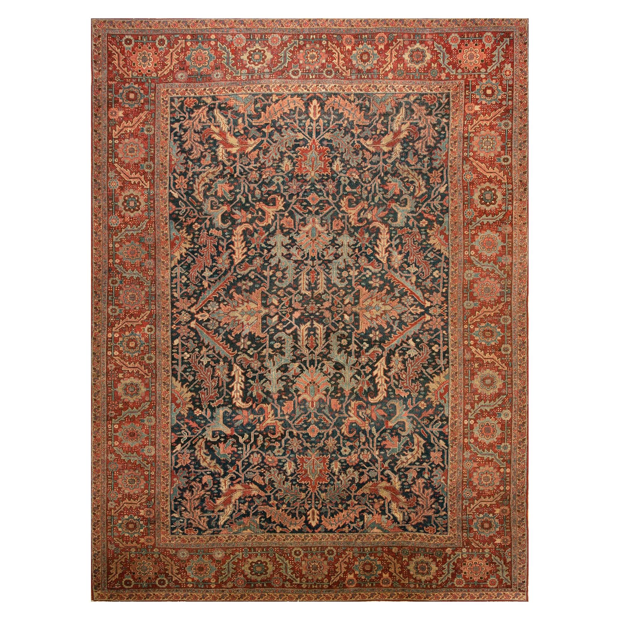 Early 20th Century N.W. Persian Heriz Carpet ( 10' x 13'6" - 305 x 412 ) For Sale