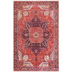 Early 20th Century Persian Heriz Carpet ( 10'6" x 16'6" - 320 x 503 cm )