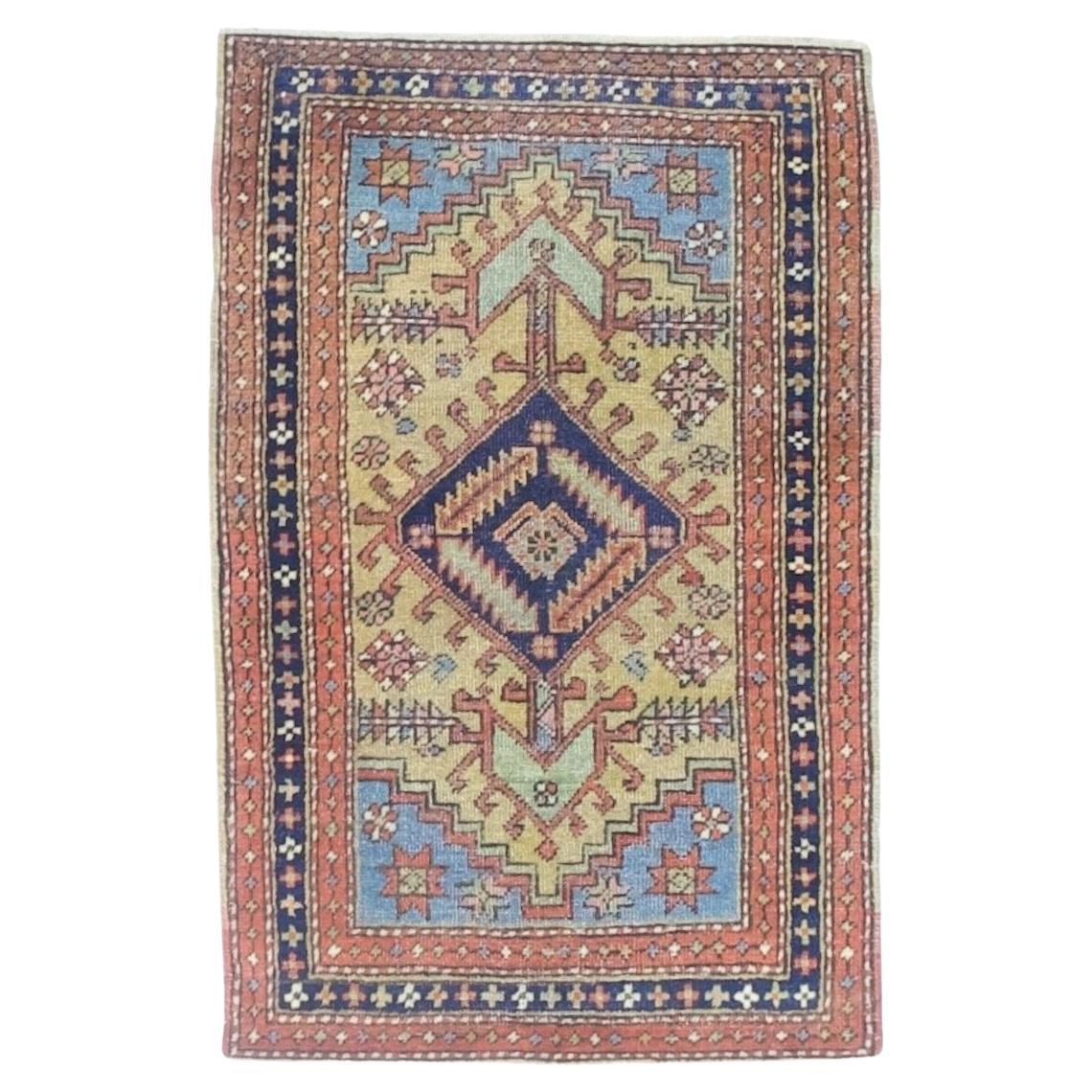 Antique Persian Heriz Rug 2'6" x 3’9”