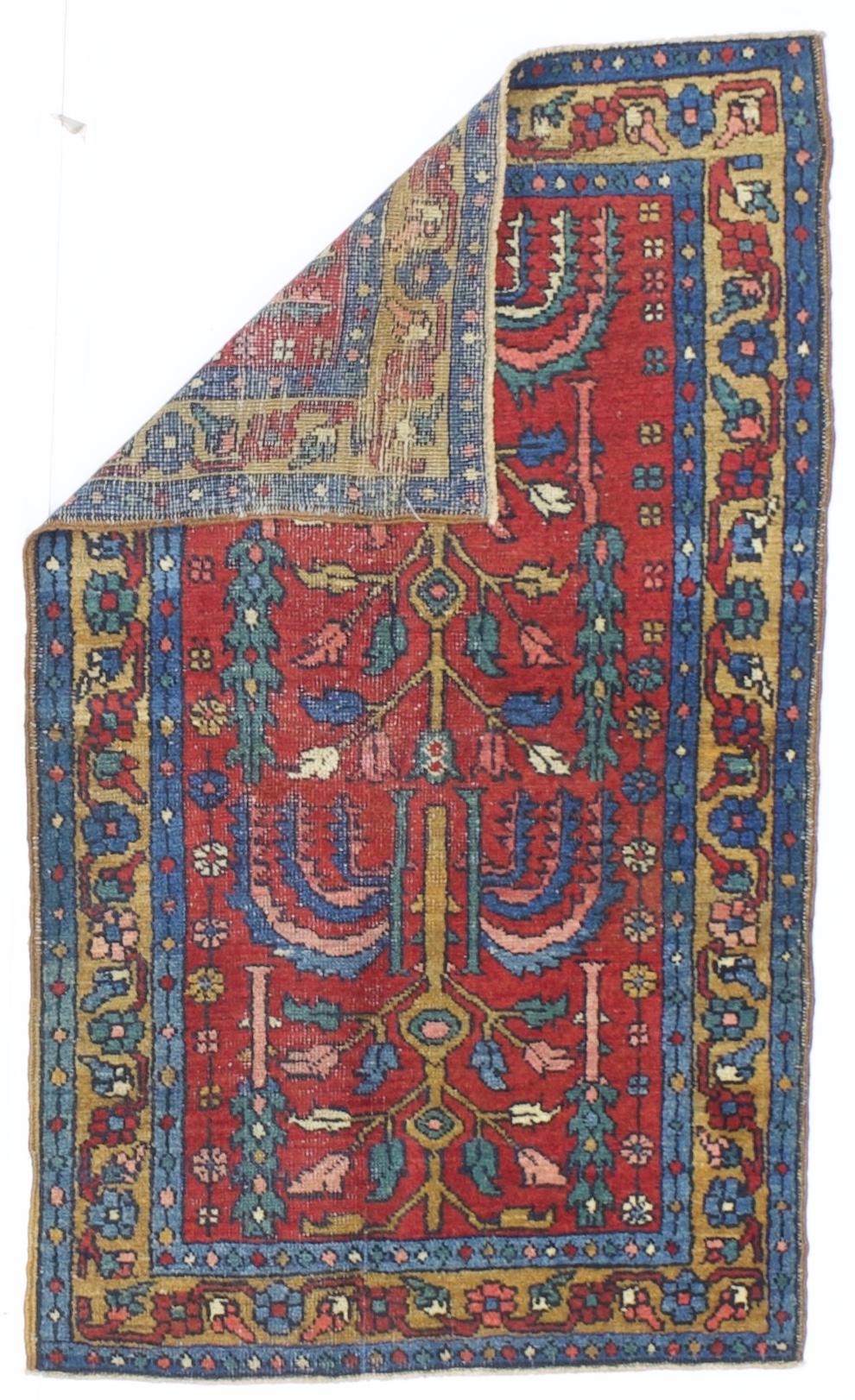 Antiker persischer Heriz-Teppich 2'9