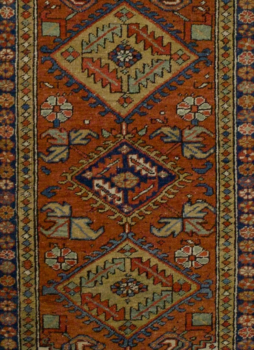 Antiker persischer Heriz-Teppich 3'0