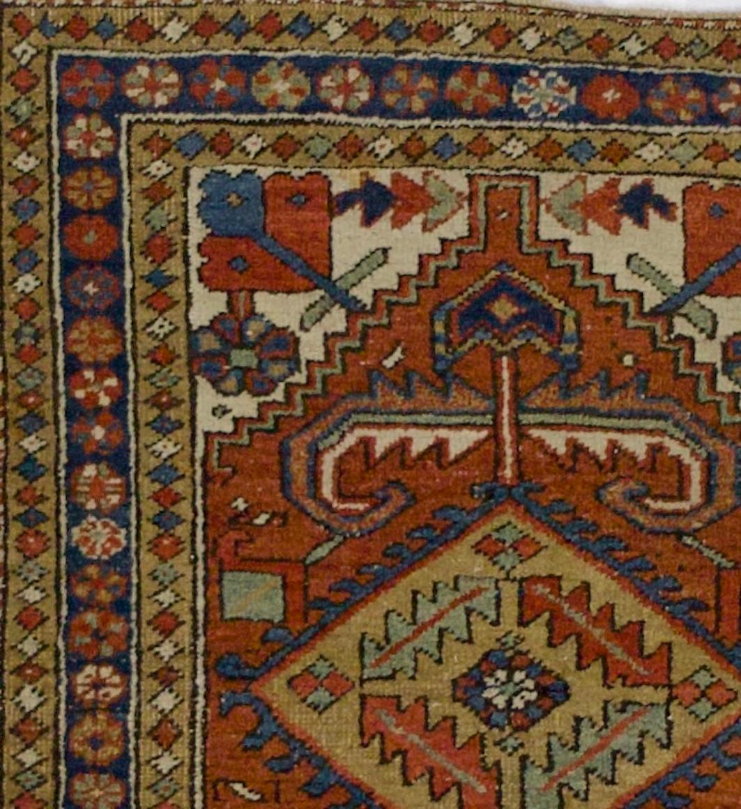 Antiker persischer Heriz-Teppich 3'0