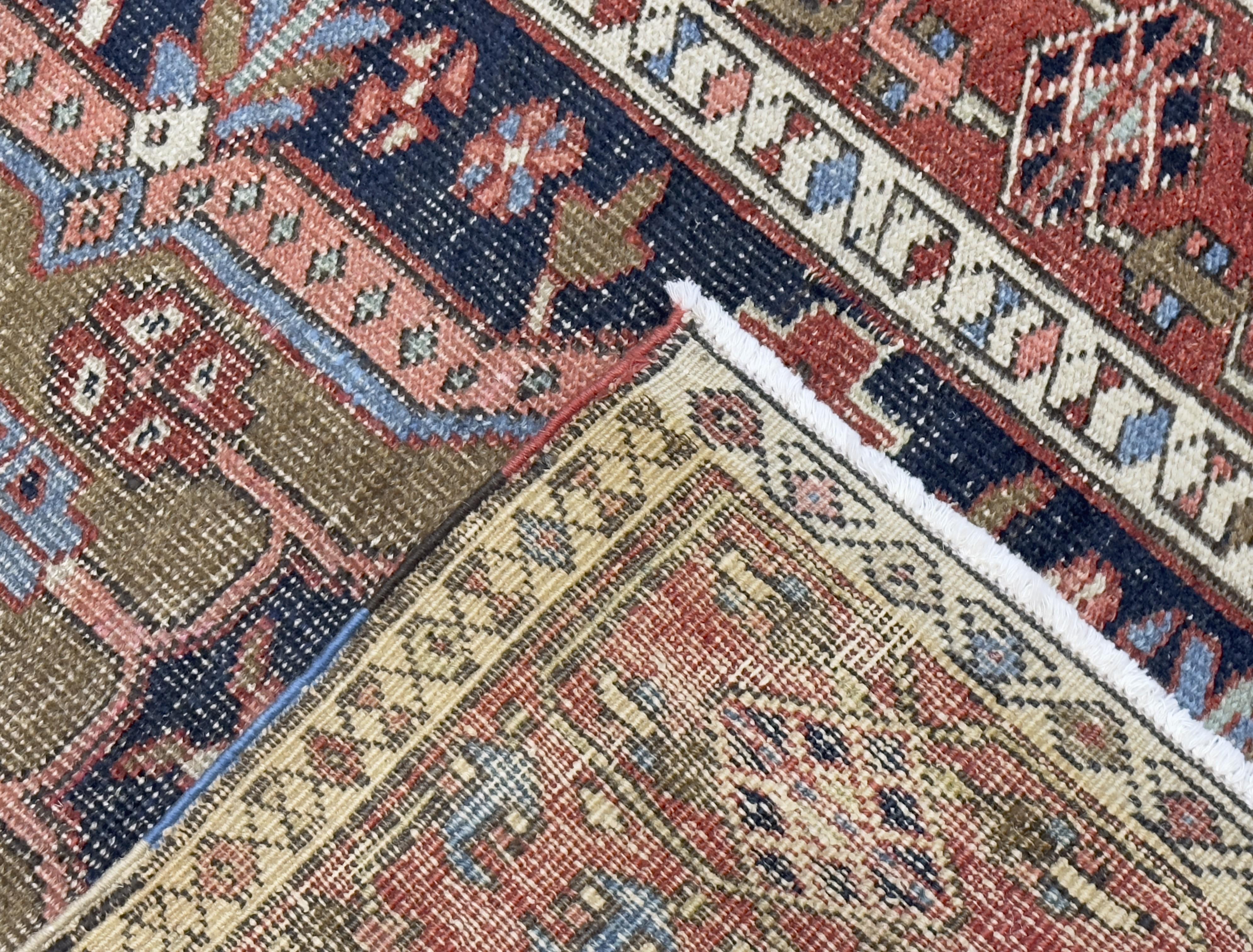 Antique Persian Heriz Rug 3'3