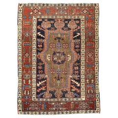 Antique Persian Heriz Rug 3'3" x 4’6"