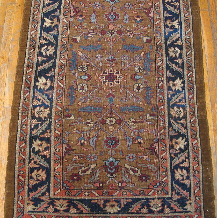 Hand-Knotted Early 20th Century N.W. Persian Heriz Rug ( 3'7