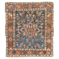 Antique Persian Heriz Rug 4'0" x 4'5''