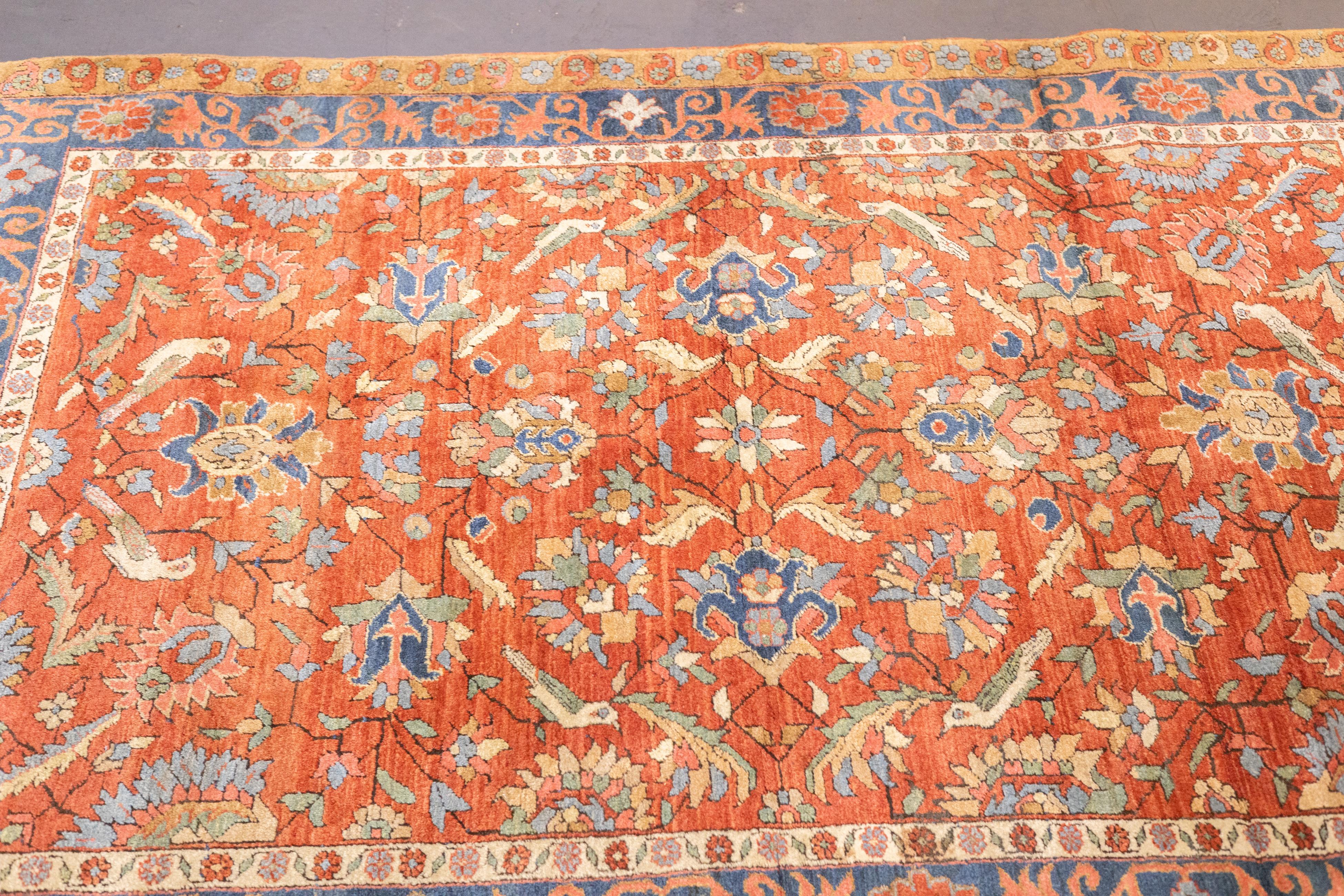 Antique Persian Heriz Rug 4'10'' x 6'6'' In Good Condition For Sale In New York, NY