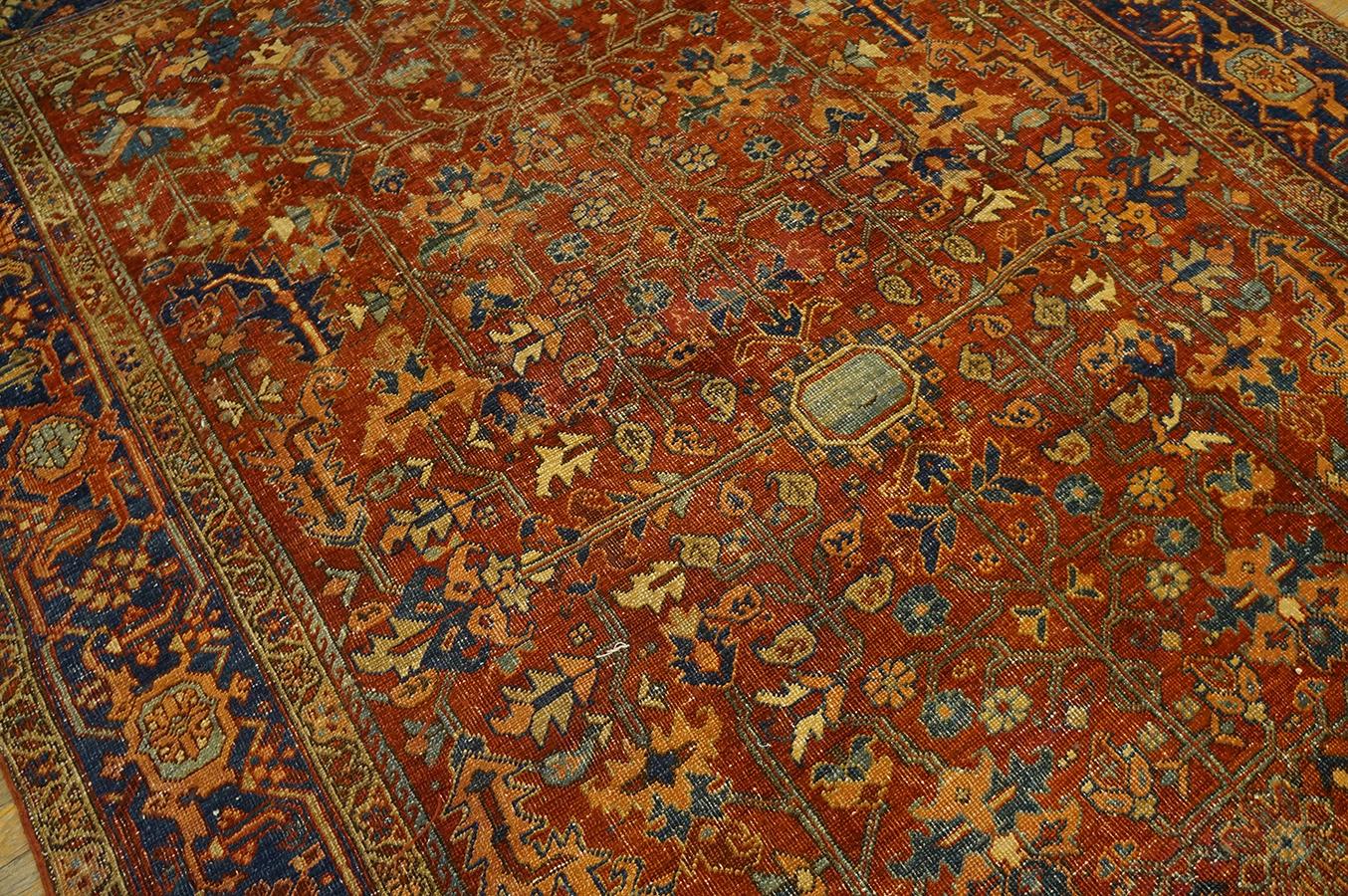 Early 20th Century N.W.  Persian Heriz Carpet ( 6'4''x 9'1'' - 193 x 277 ) For Sale 5