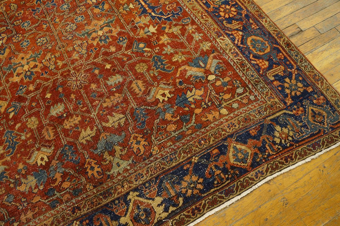 Early 20th Century N.W.  Persian Heriz Carpet ( 6'4''x 9'1'' - 193 x 277 ) For Sale 7