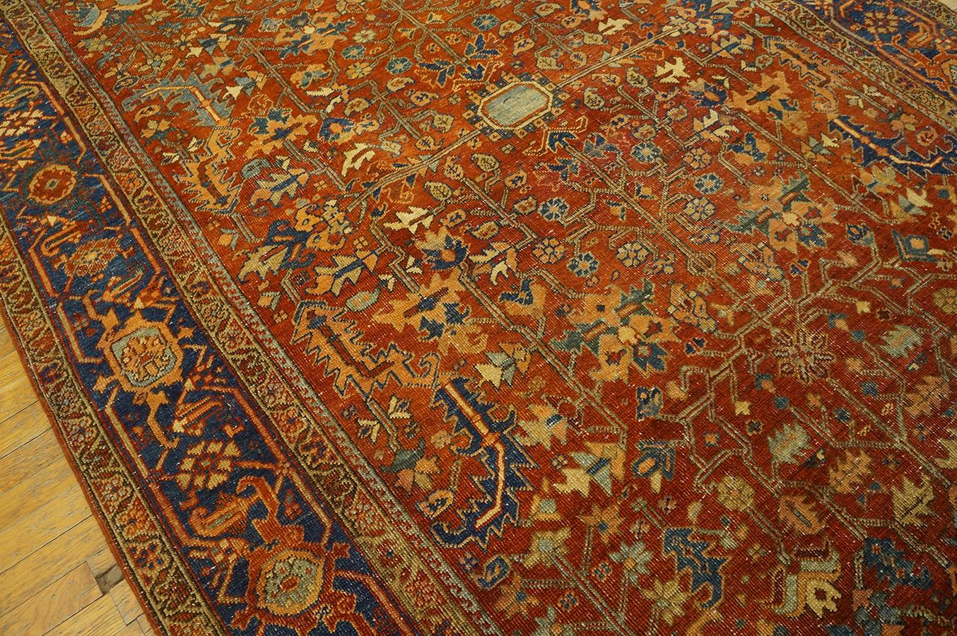 Early 20th Century N.W.  Persian Heriz Carpet ( 6'4''x 9'1'' - 193 x 277 ) For Sale 8