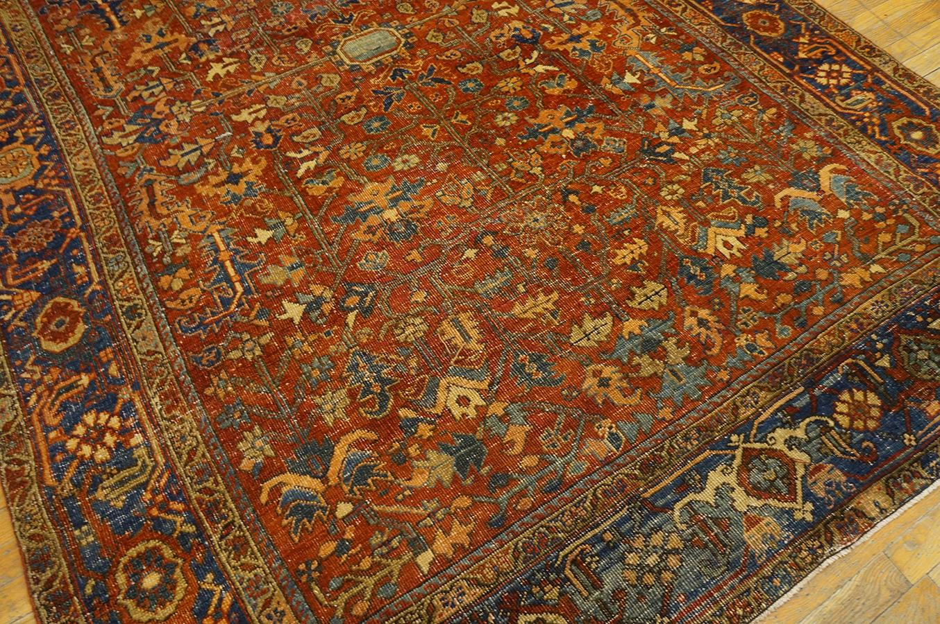 Early 20th Century N.W.  Persian Heriz Carpet ( 6'4''x 9'1'' - 193 x 277 ) For Sale 9