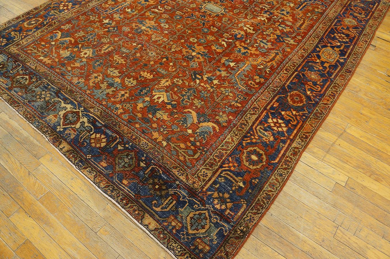 Early 20th Century N.W.  Persian Heriz Carpet ( 6'4''x 9'1'' - 193 x 277 ) For Sale 1
