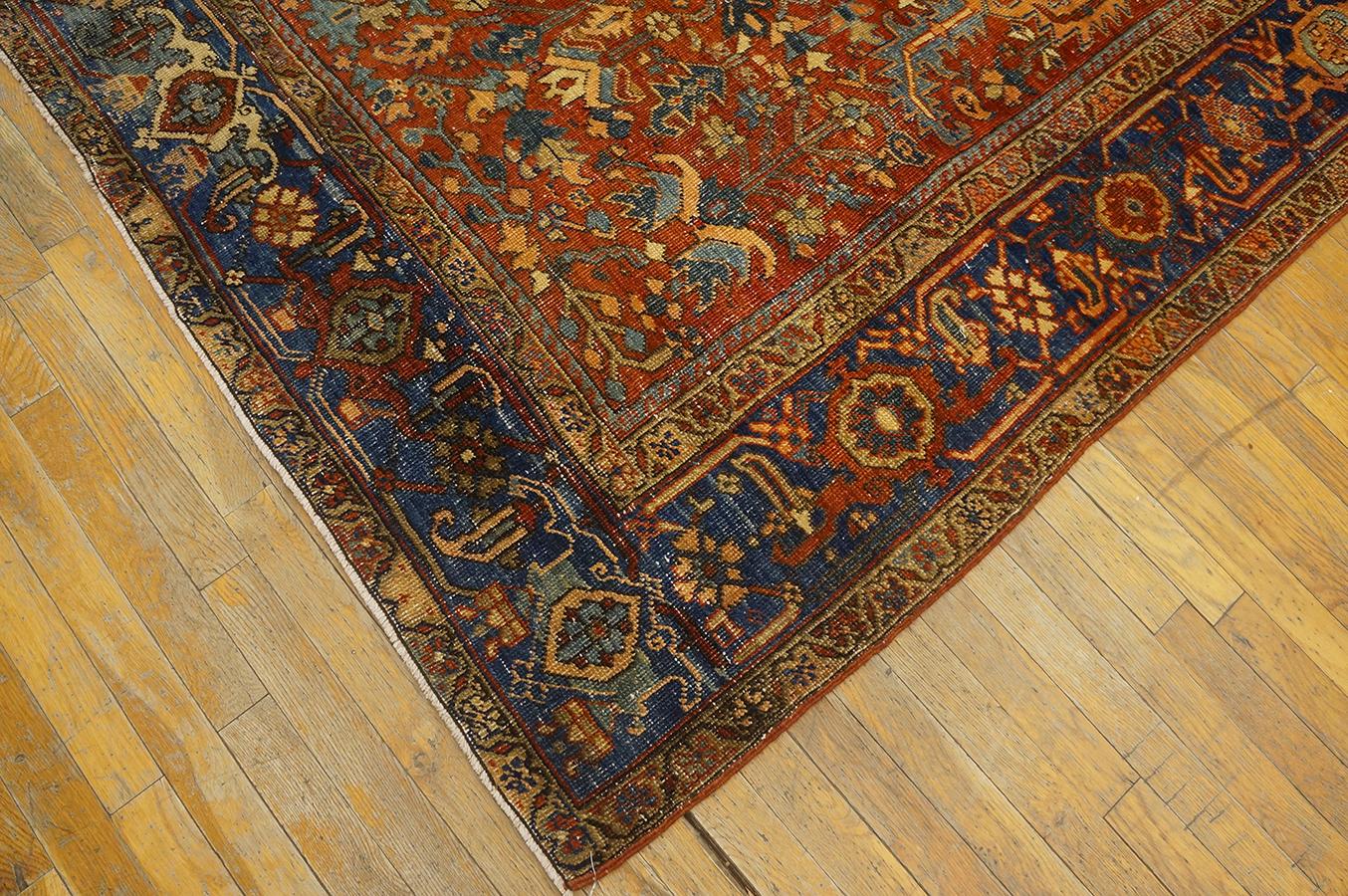 Early 20th Century N.W.  Persian Heriz Carpet ( 6'4''x 9'1'' - 193 x 277 ) For Sale 2