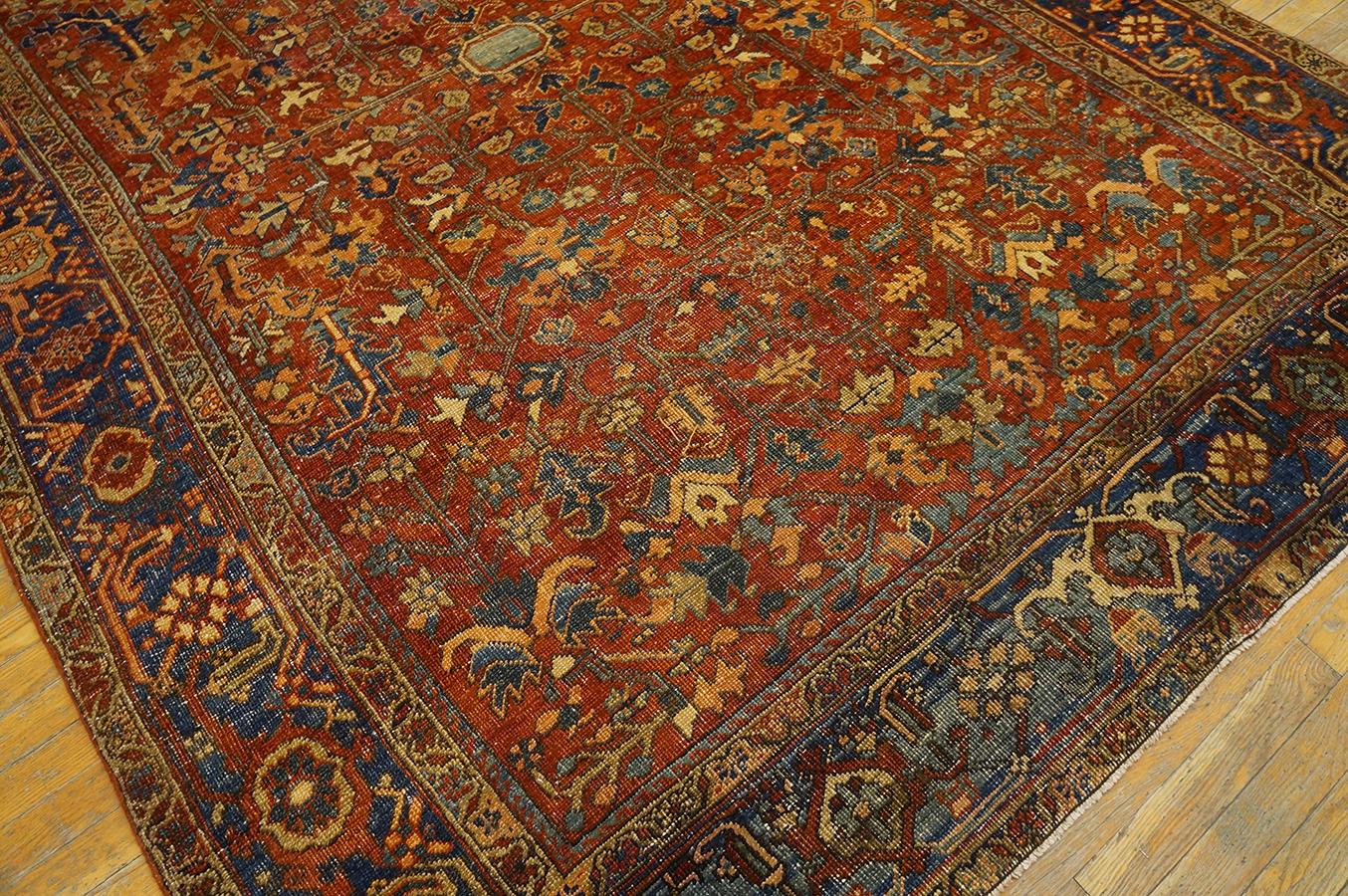 Early 20th Century N.W.  Persian Heriz Carpet ( 6'4''x 9'1'' - 193 x 277 ) For Sale 4