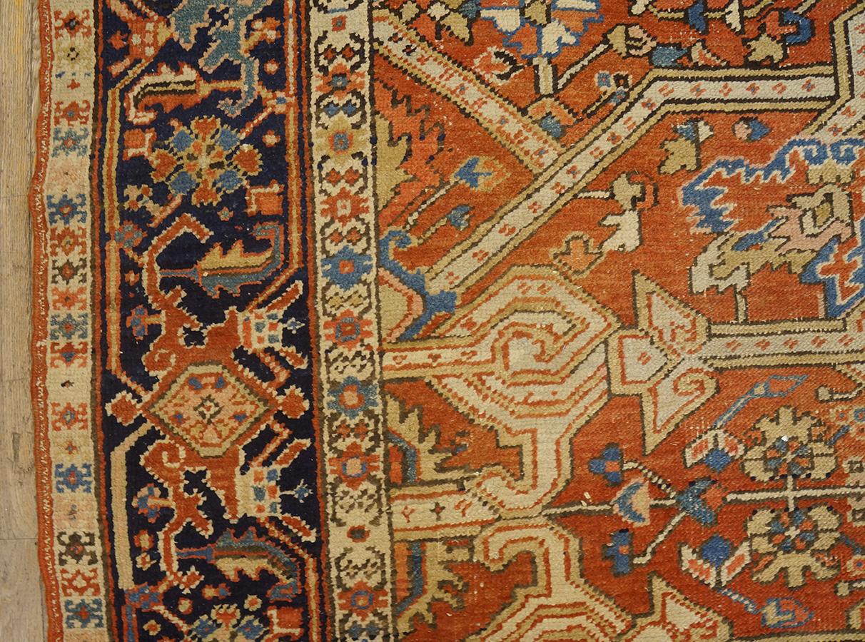 Fine XIX secolo Fine del XIX secolo N.W. Tappeto Persiano Heriz ( 8'3'' x 11'6'' - 250 x 350 cm ) in vendita
