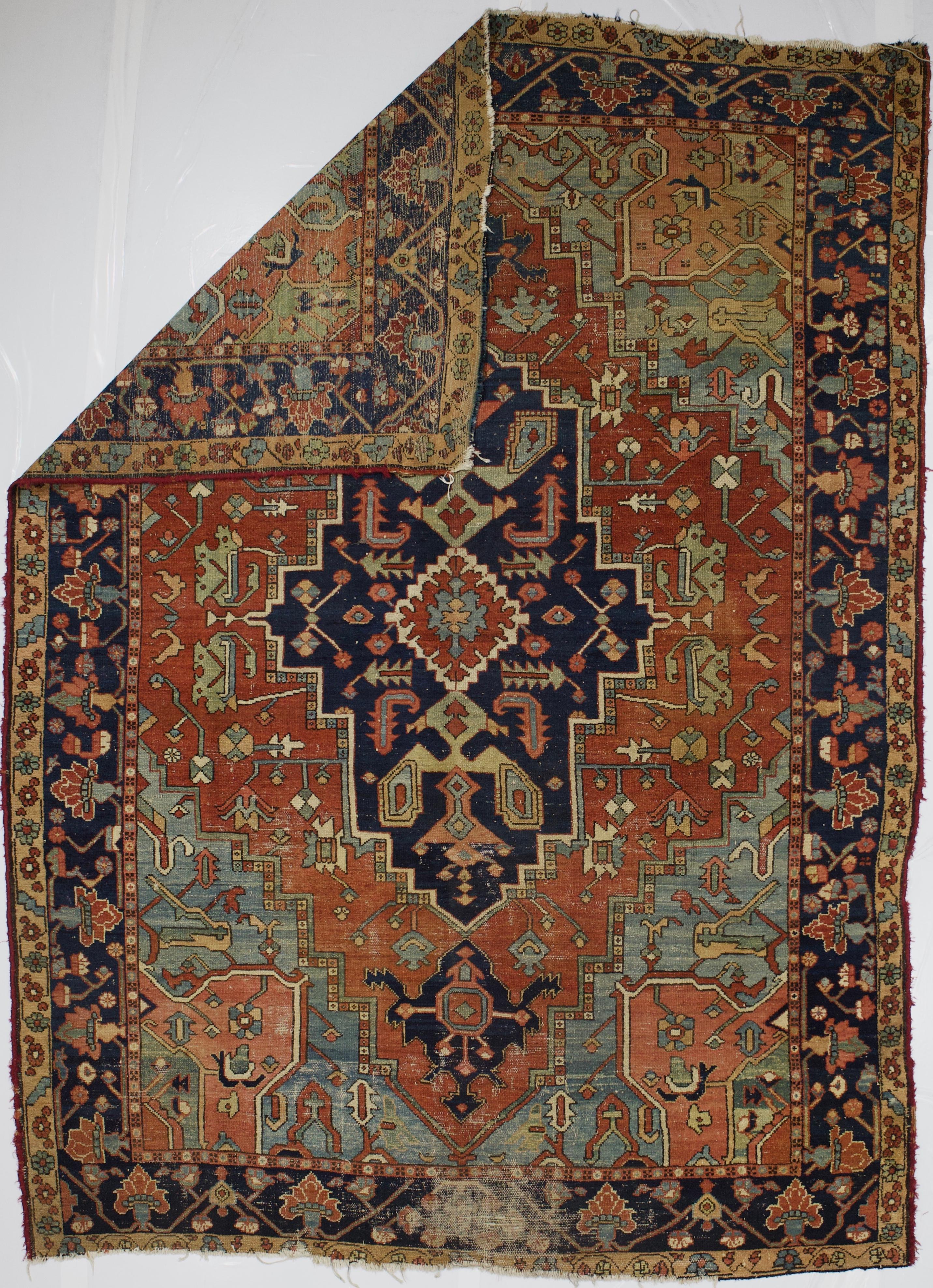 Antiker persischer Heriz-Teppich 8'5