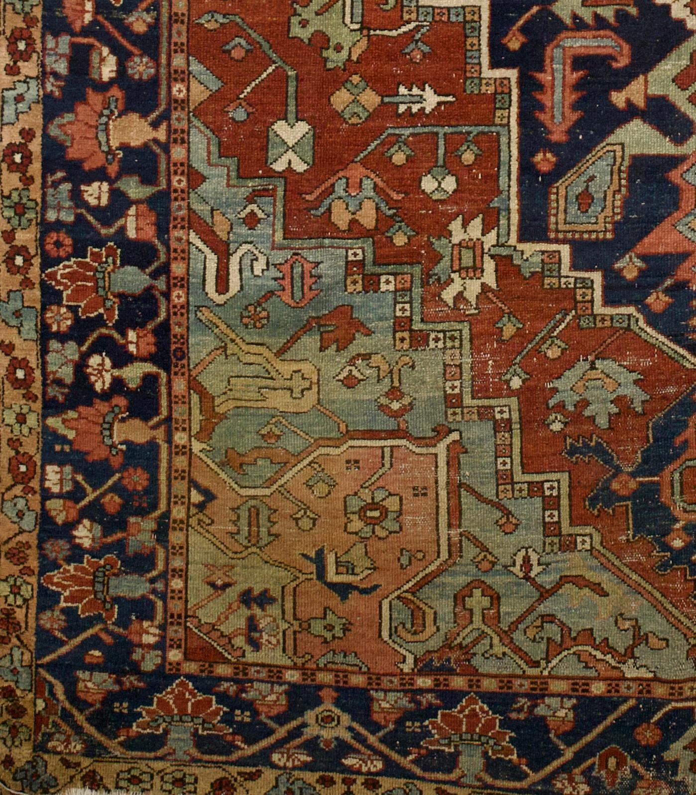 Antiker persischer Heriz-Teppich 8'5