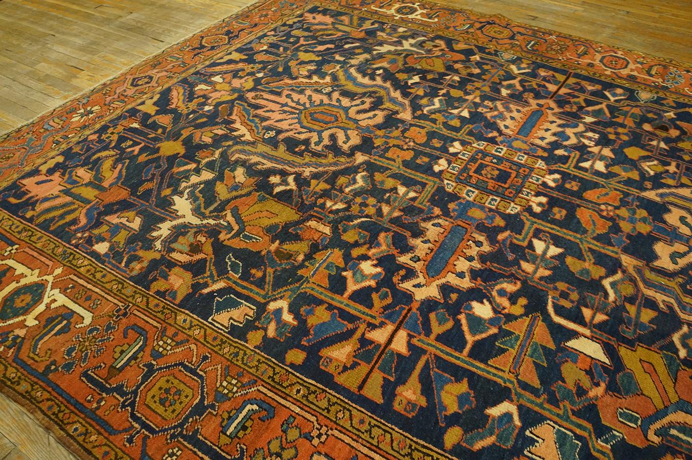 Early 20th Century Persian Heriz Carpet ( 9' x 11'9