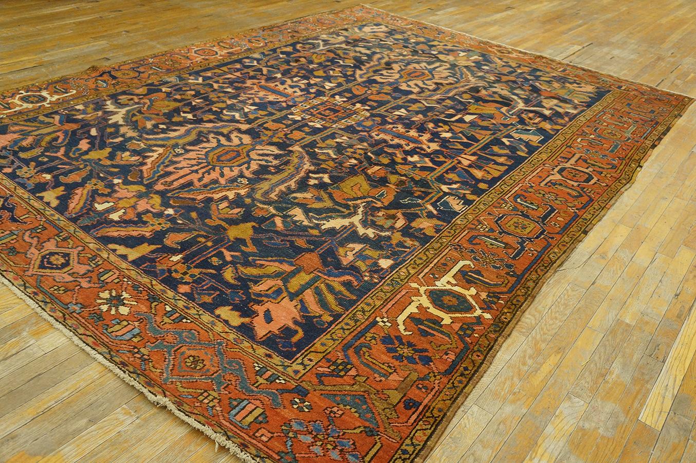 Early 20th Century Persian Heriz Carpet ( 9' x 11'9