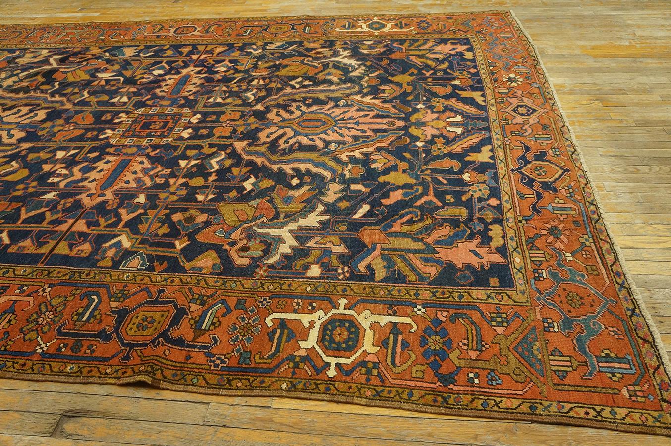 Early 20th Century Persian Heriz Carpet ( 9' x 11'9