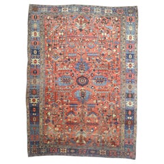 Antique Persian Heriz Rug 9'4" x 12’6"