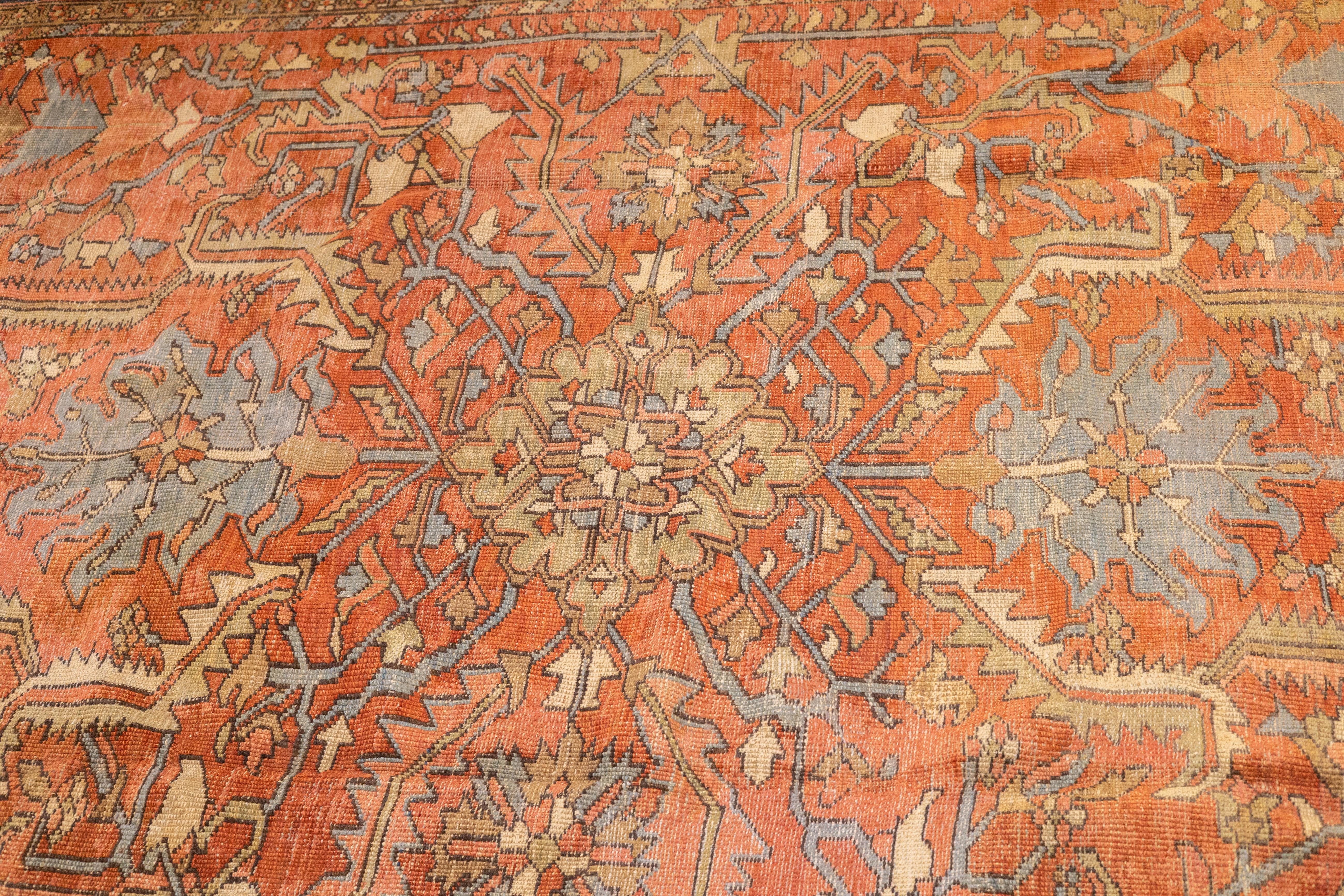 Alfombra Persa Heriz Antigua 9'9