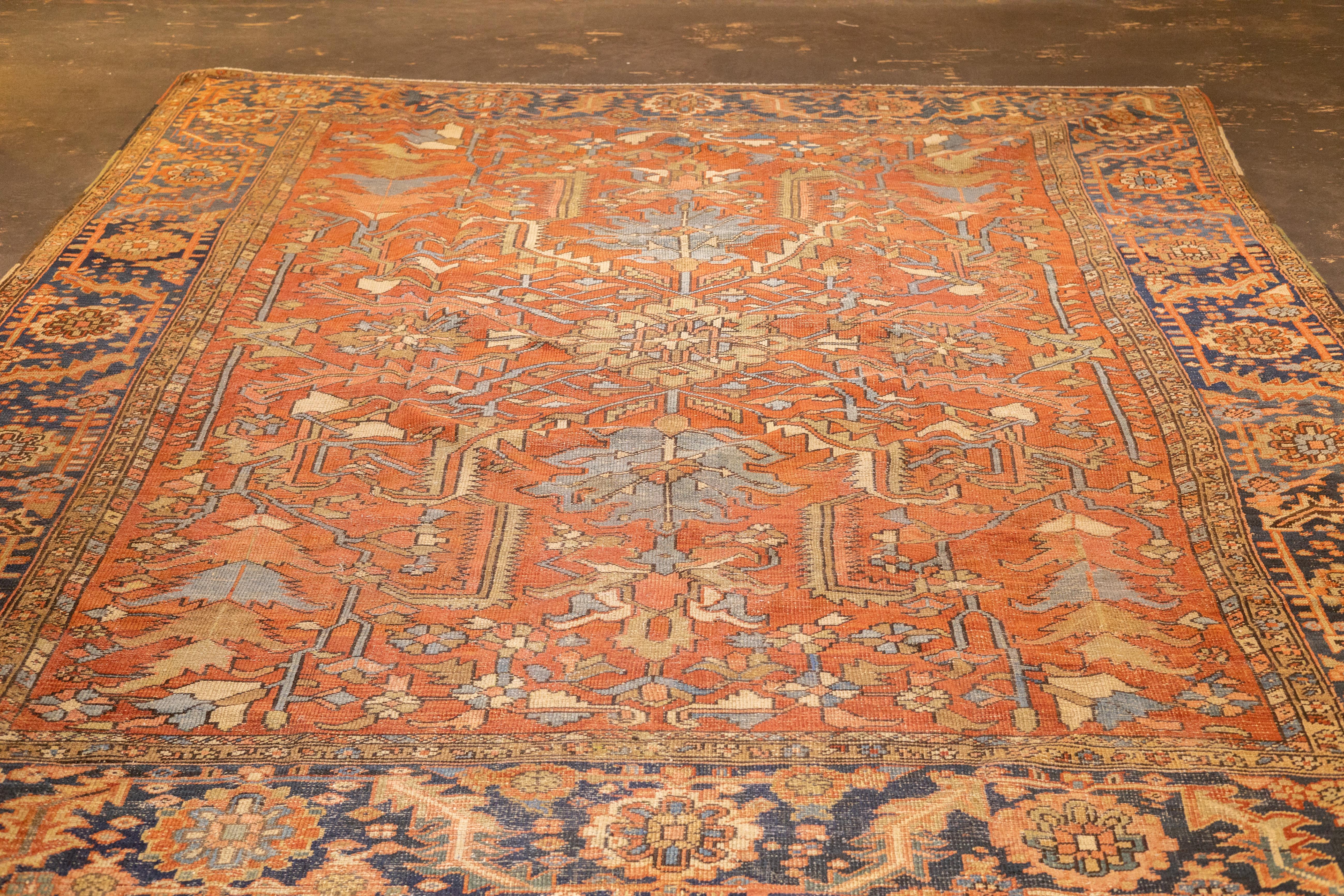 Alfombra Persa Heriz Antigua 9'9