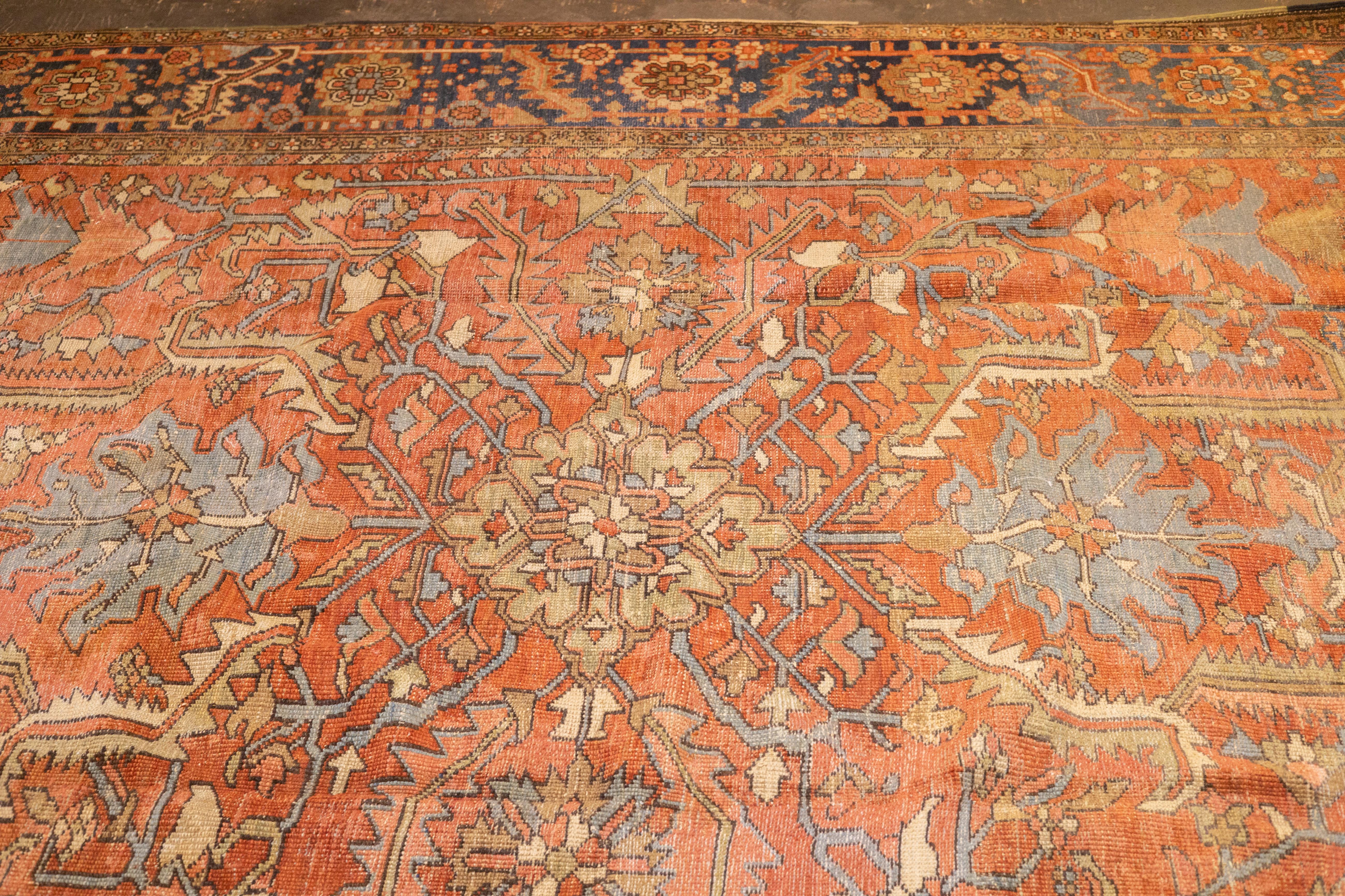 Alfombra Persa Heriz Antigua 9'9