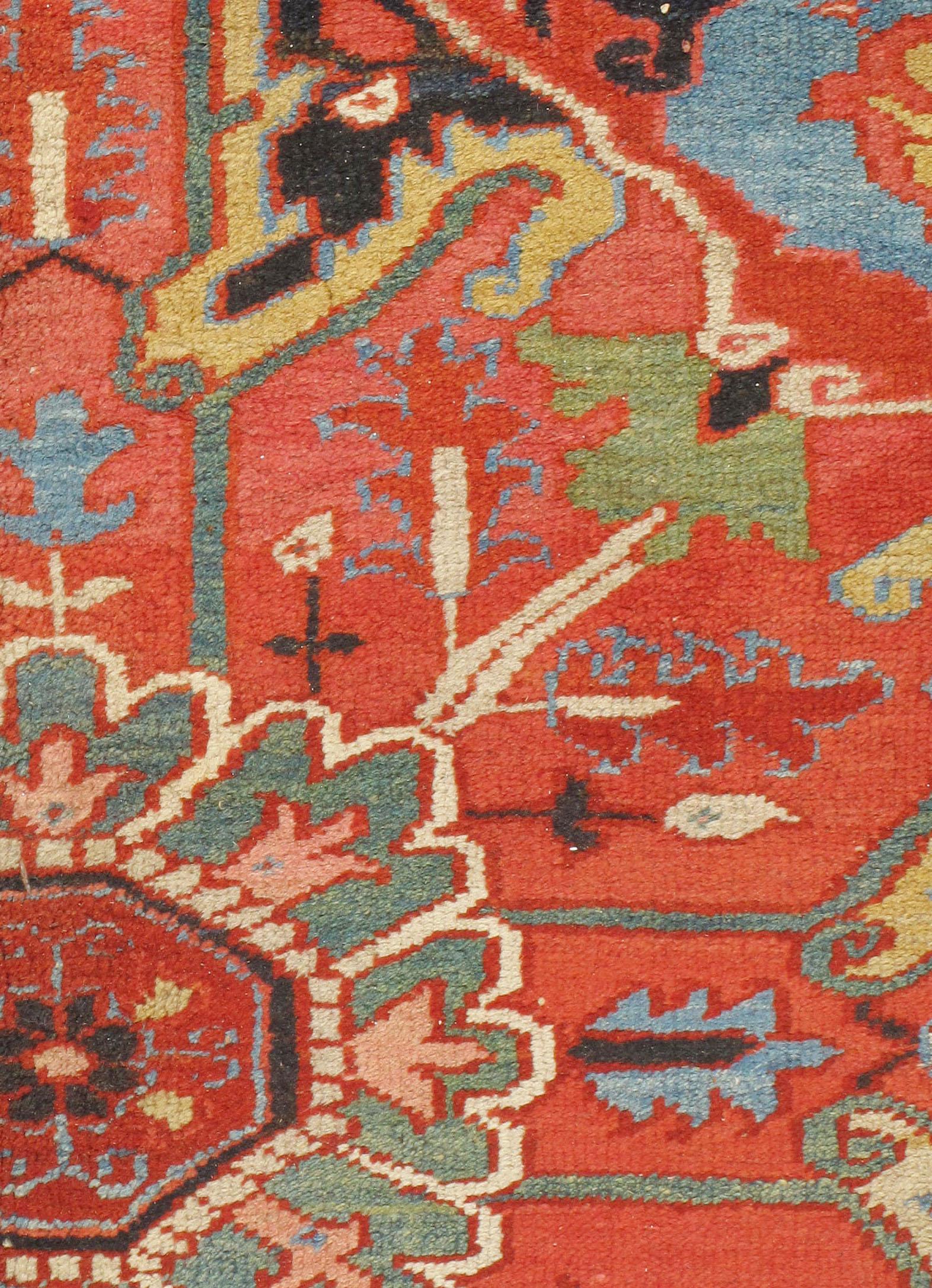 Ancien tapis persan Heriz  9'9 x 13'1 en vente 3