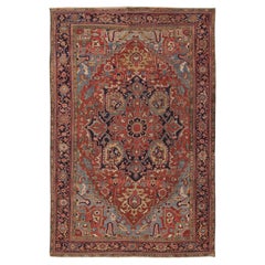 Antique Persian Heriz Rug  9'9 x 13'1