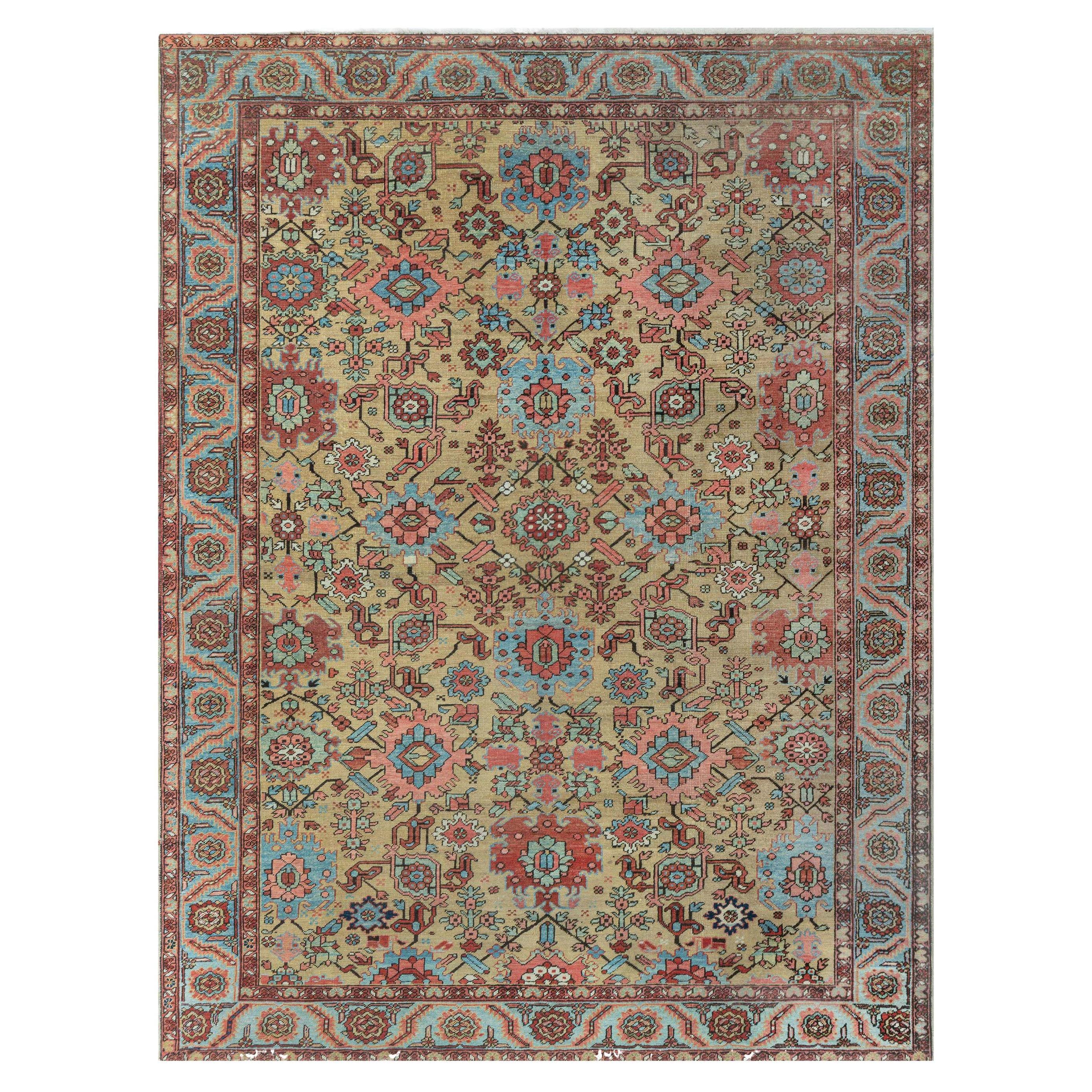Antique Persian Heriz Rug For Sale at 1stDibs