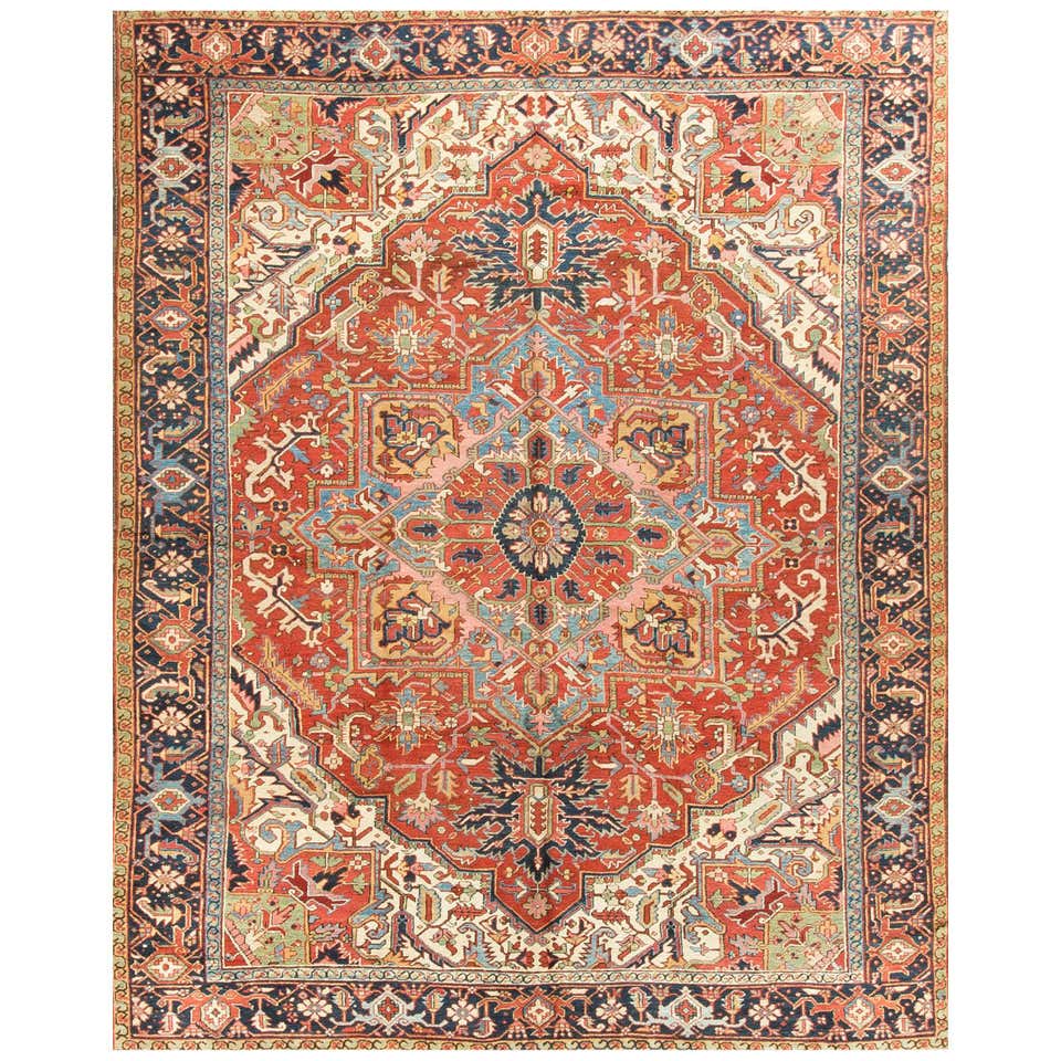 Mansion Sized Antique Persian Serapi Rug, circa 1900 For Sale at ...