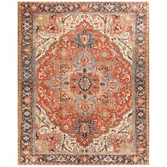 Antiker persischer Heriz-Teppich, um 1900