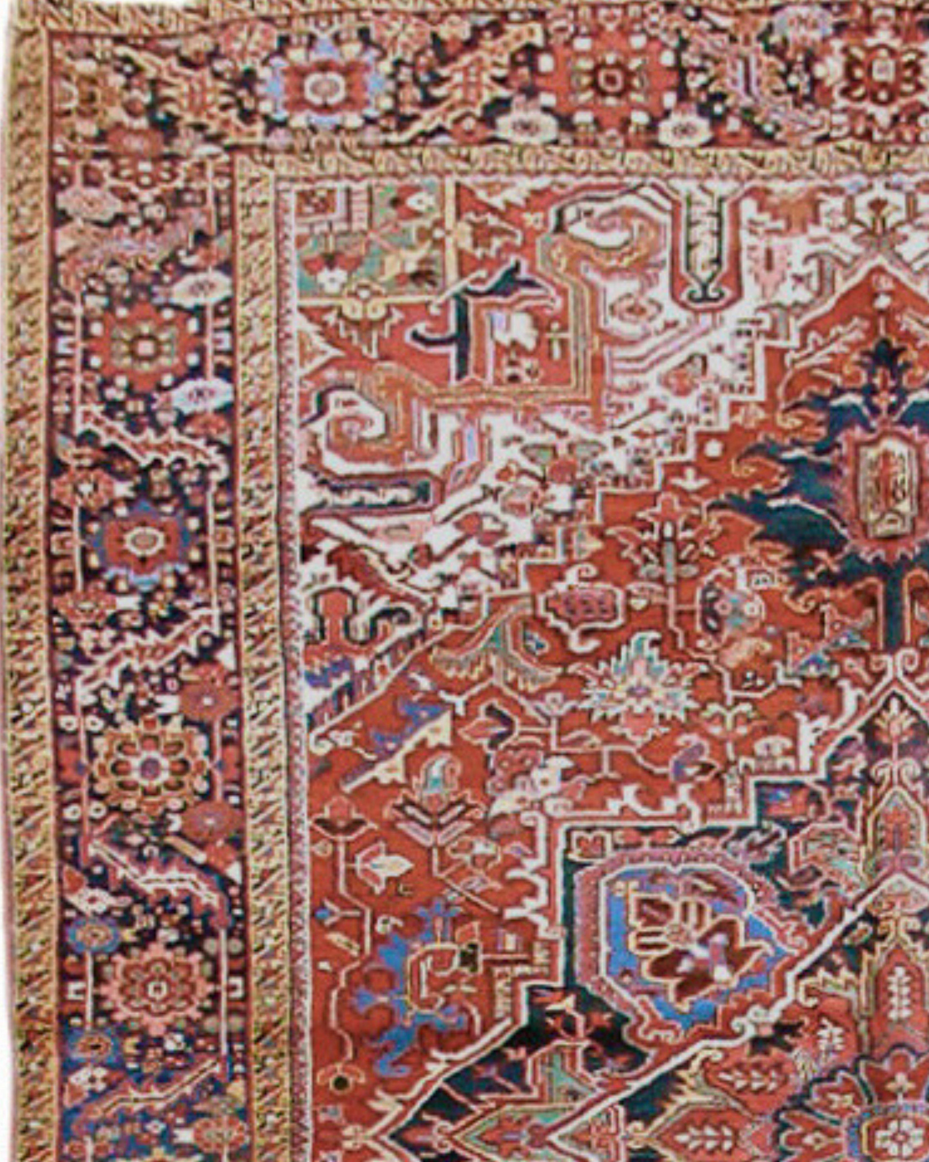 Antique Persian Heriz Rug, Early 20th Century

Additional Information:
Dimensions: 8'8