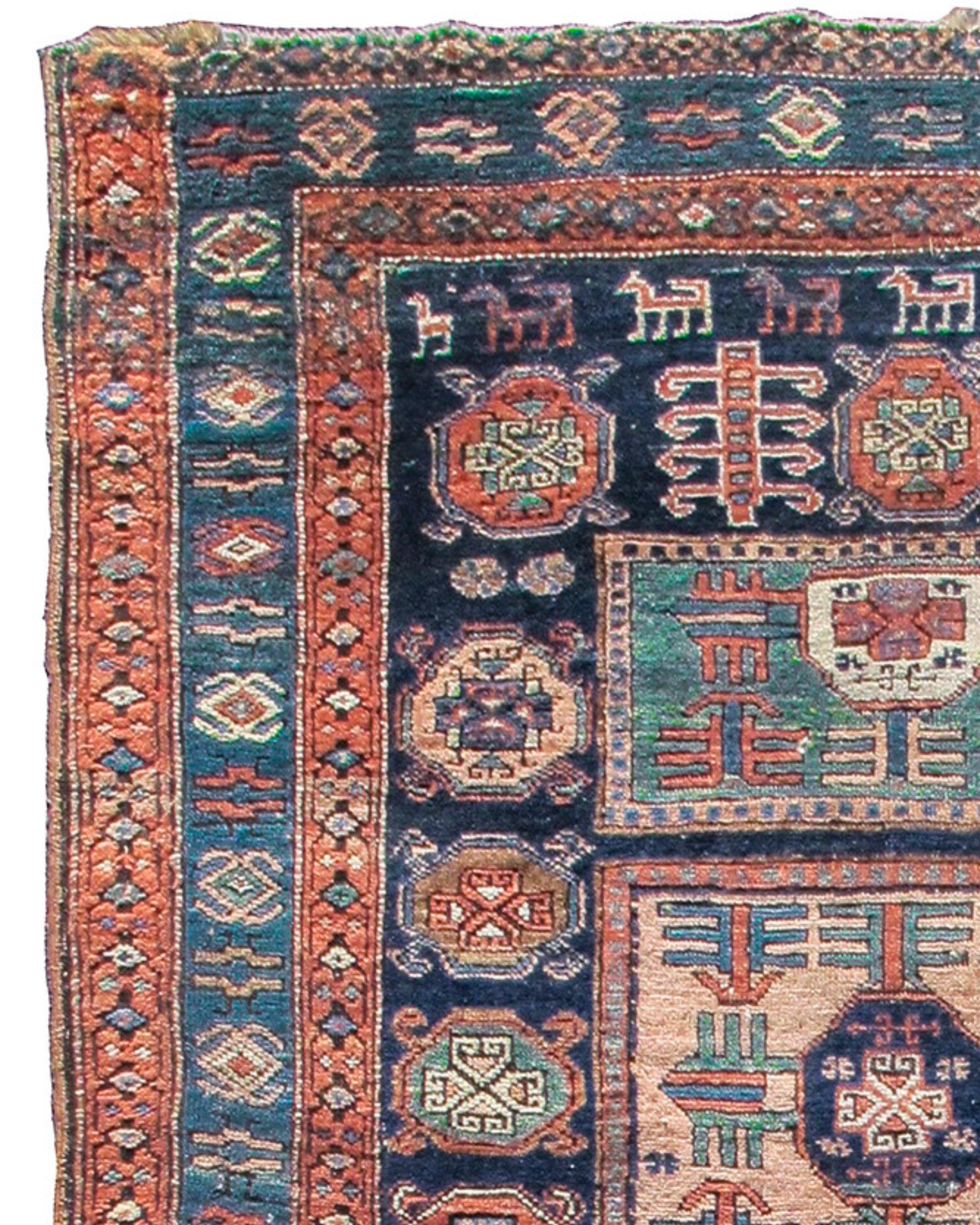 Perse Ancien tapis persan Heriz, Début du 20e siècle en vente