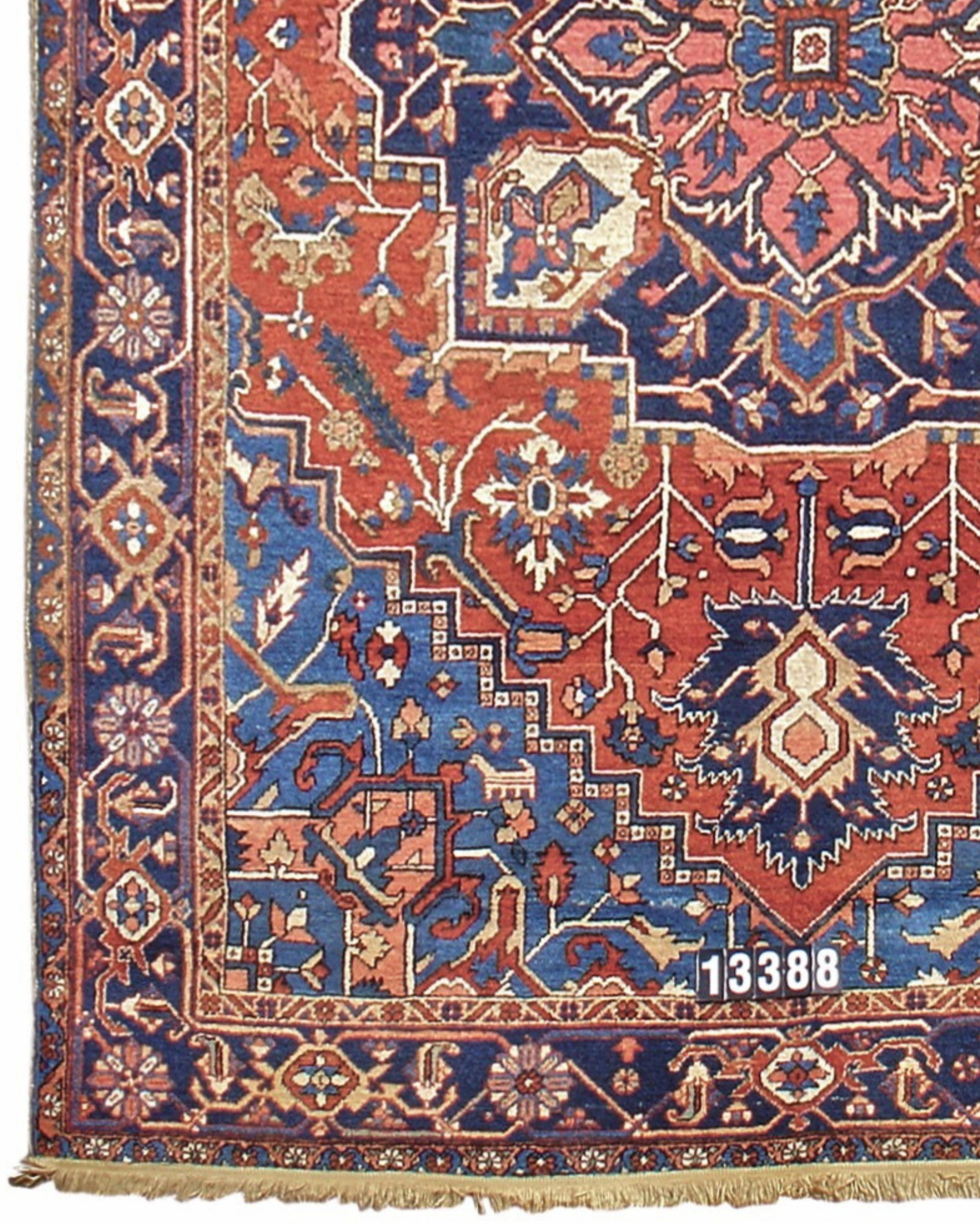 Antique Persian Heriz Rug, Early 20th Century In Good Condition For Sale In San Francisco, CA