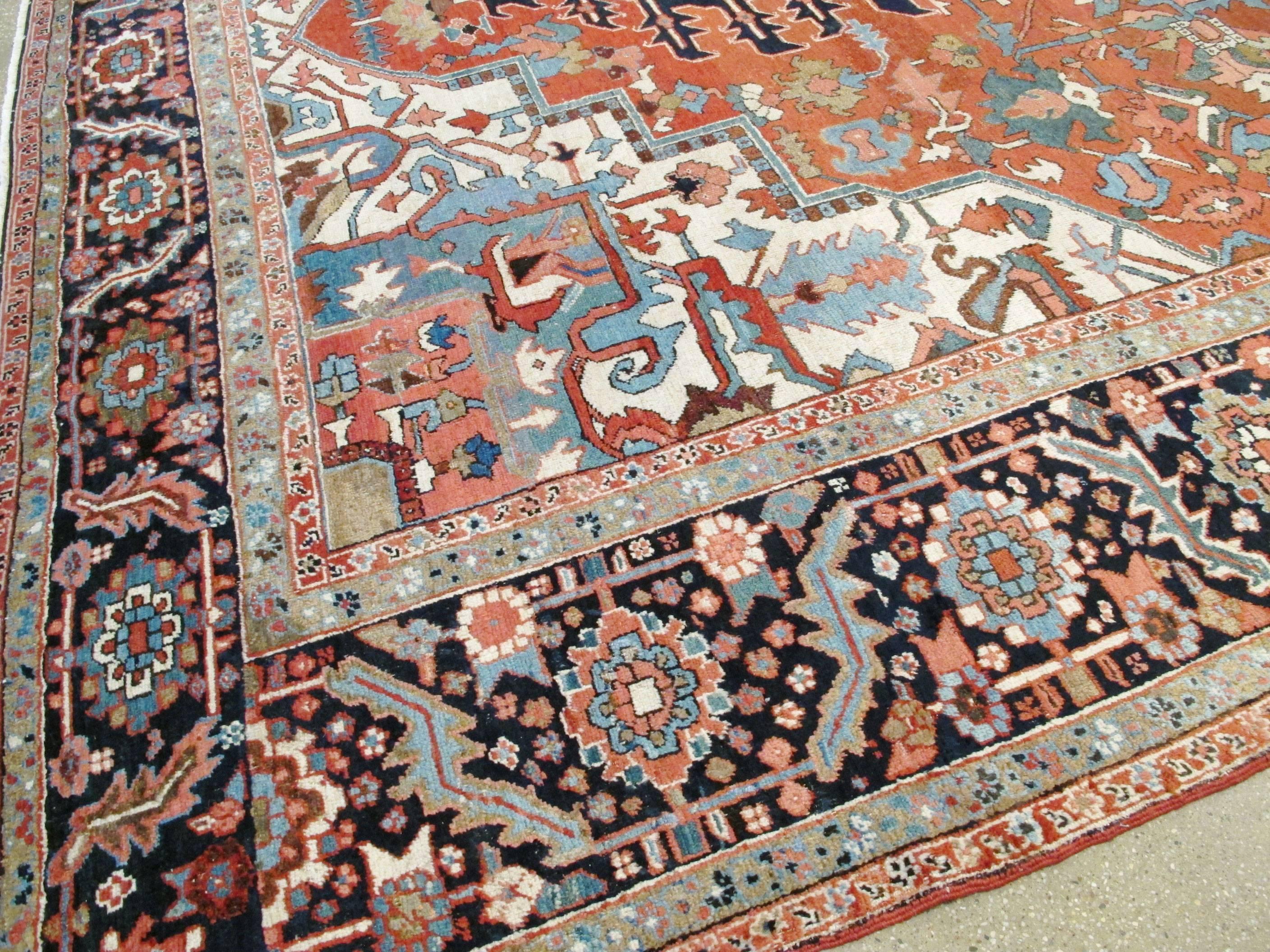 Antique Persian Heriz Rug 3