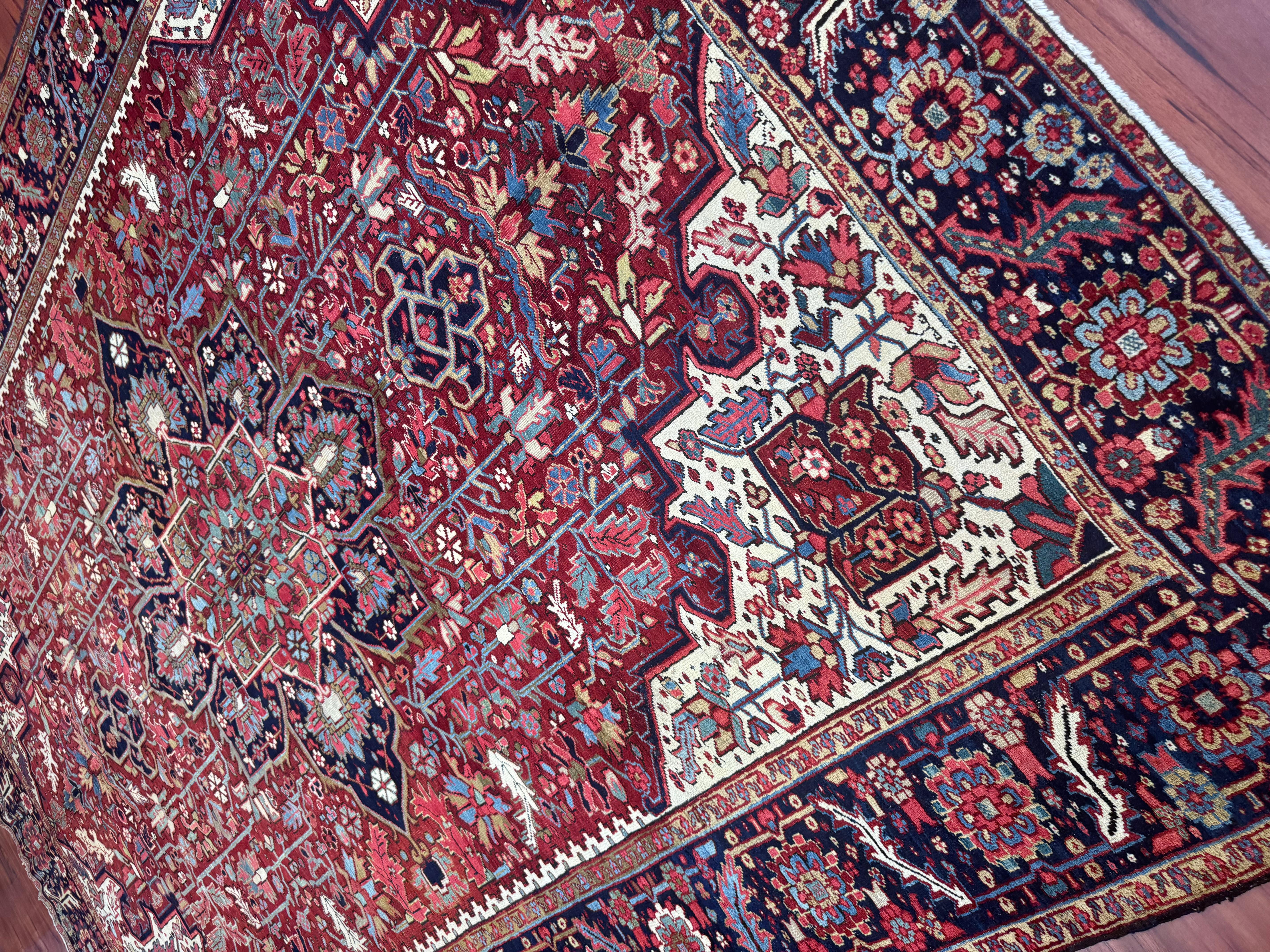 Antique Persian Heriz Rug For Sale 5