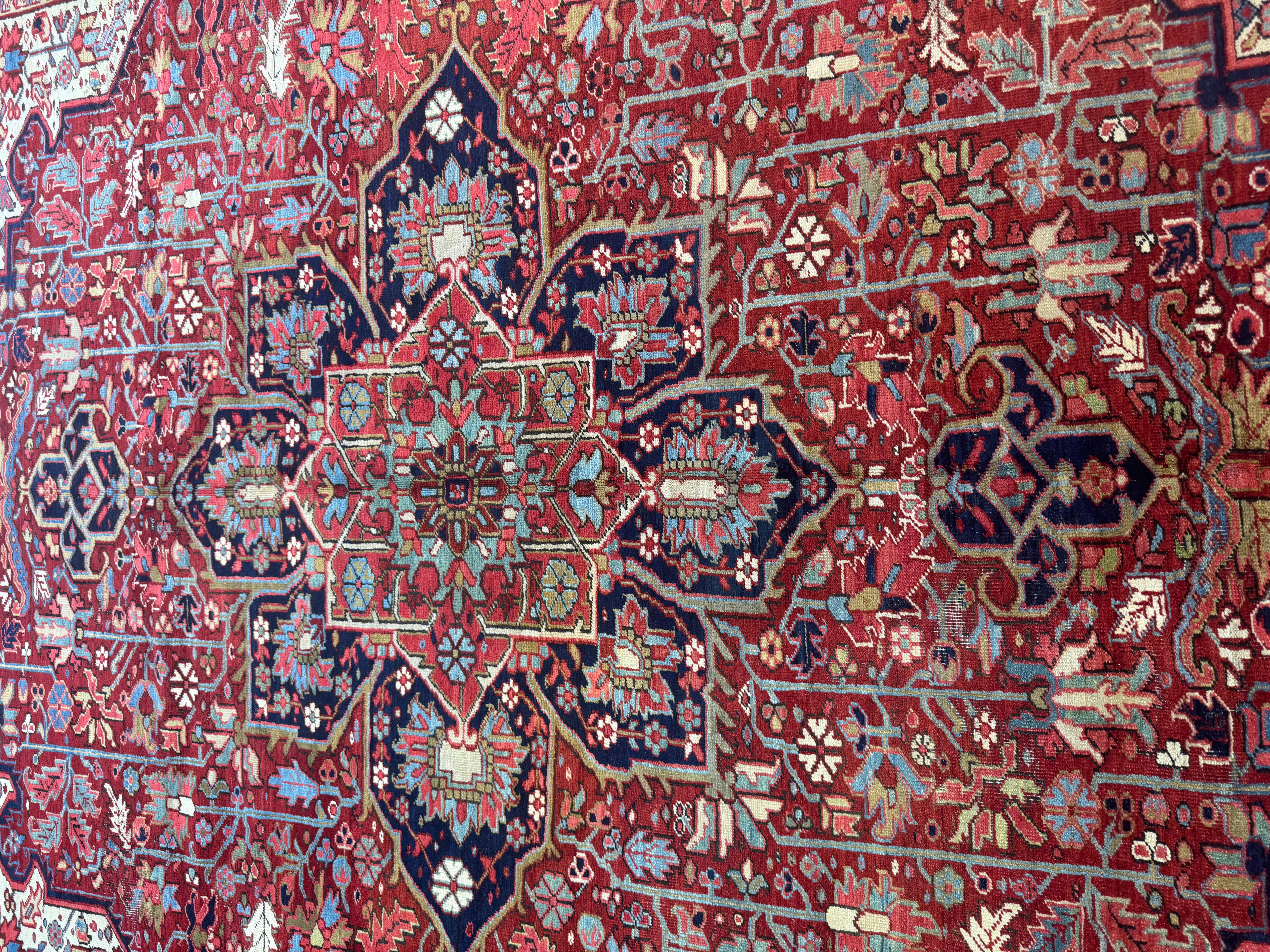 Antique Persian Heriz Rug For Sale 7