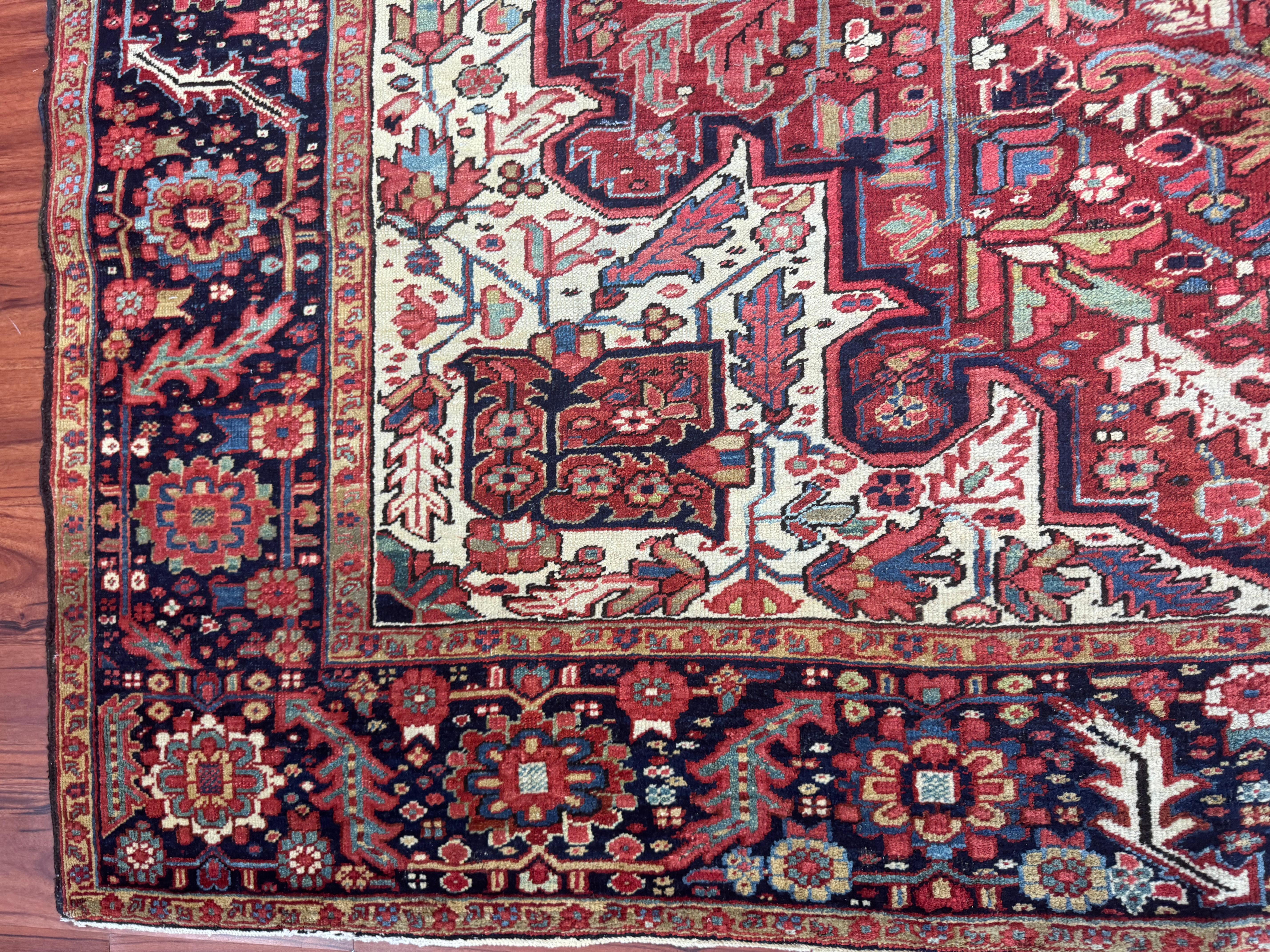 Antique Persian Heriz Rug For Sale 8