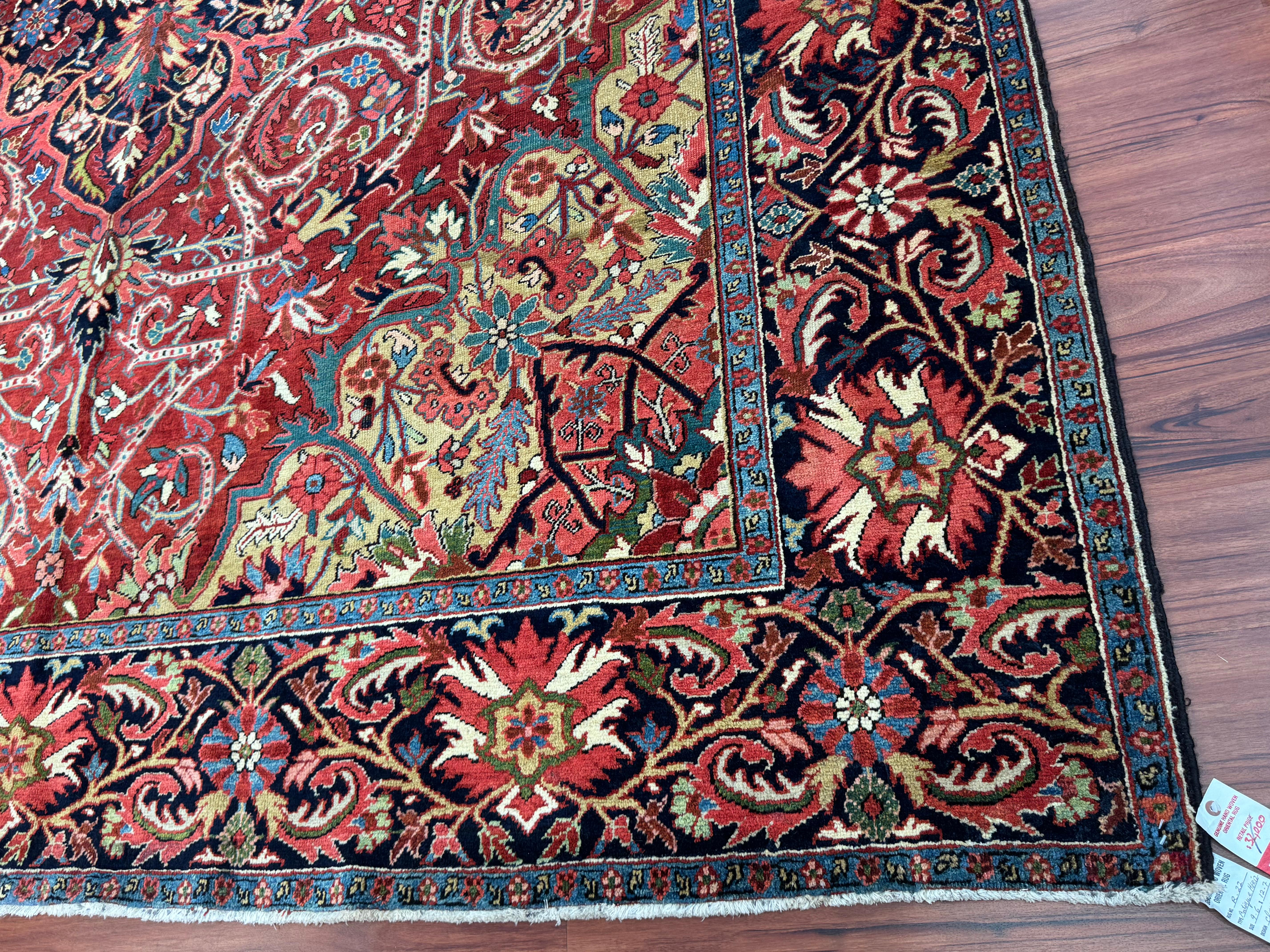 Antique Persian Heriz Rug For Sale 8