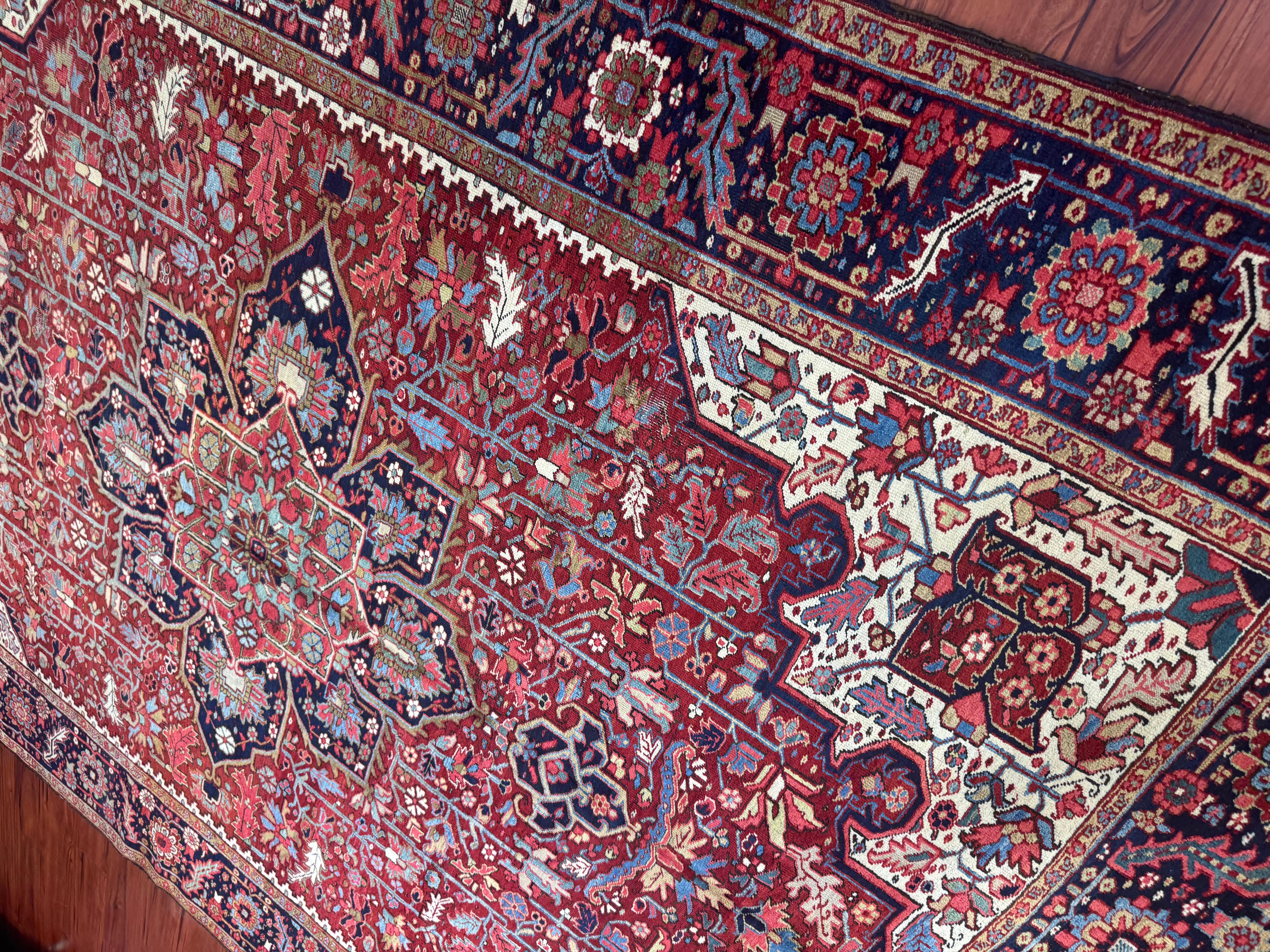 Antique Persian Heriz Rug For Sale 10
