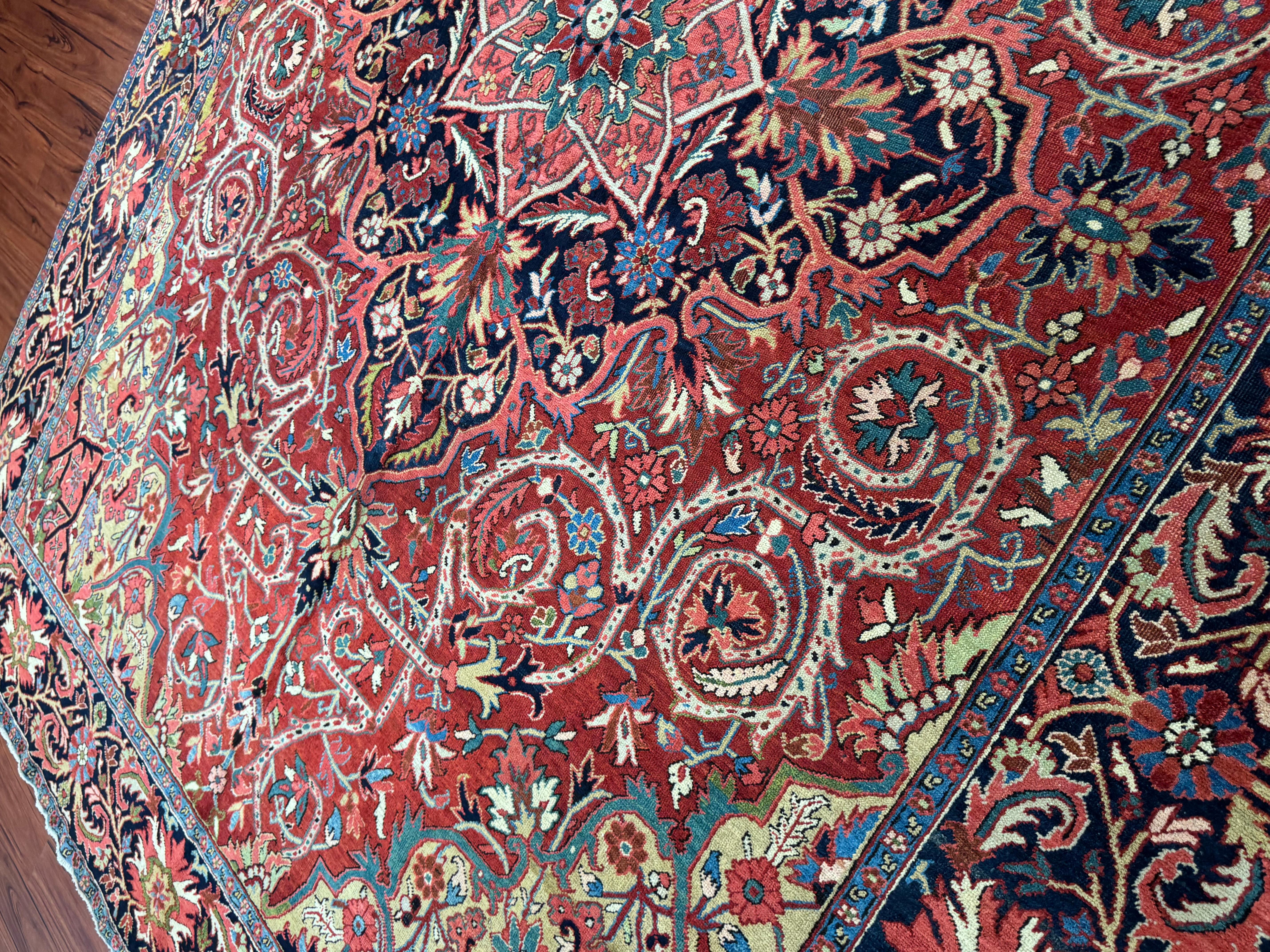 Antique Persian Heriz Rug For Sale 10