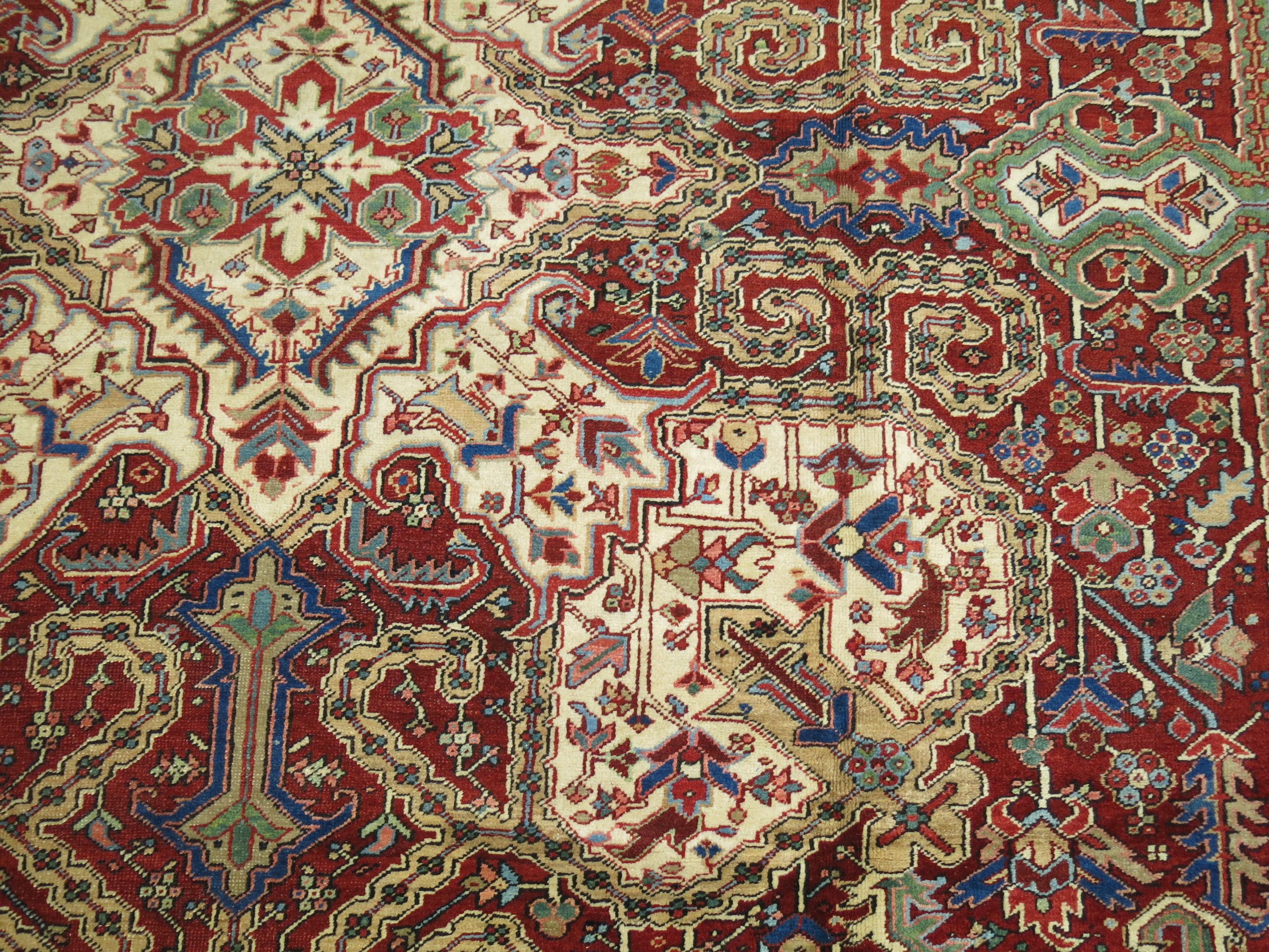 Antique Persian Heriz Rug For Sale 9
