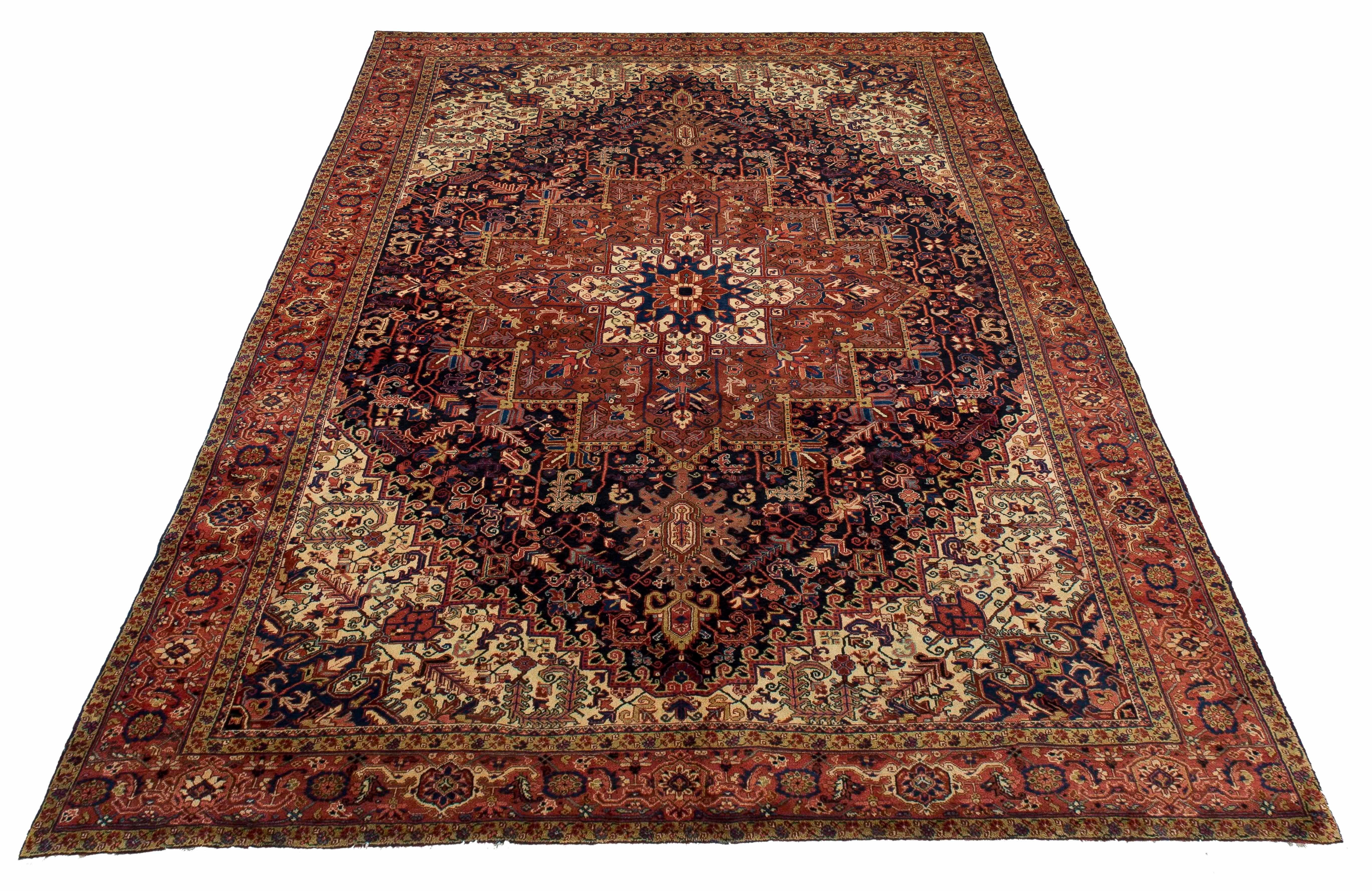 This carpet was woven in Northwest Persia (Iran) in an area located some 40 to 50 miles
due east of the city of Tabriz – the provincial capital of Persian Azerbaijan and one-time capital of Imperial Persia prior to the fifteenth century. This