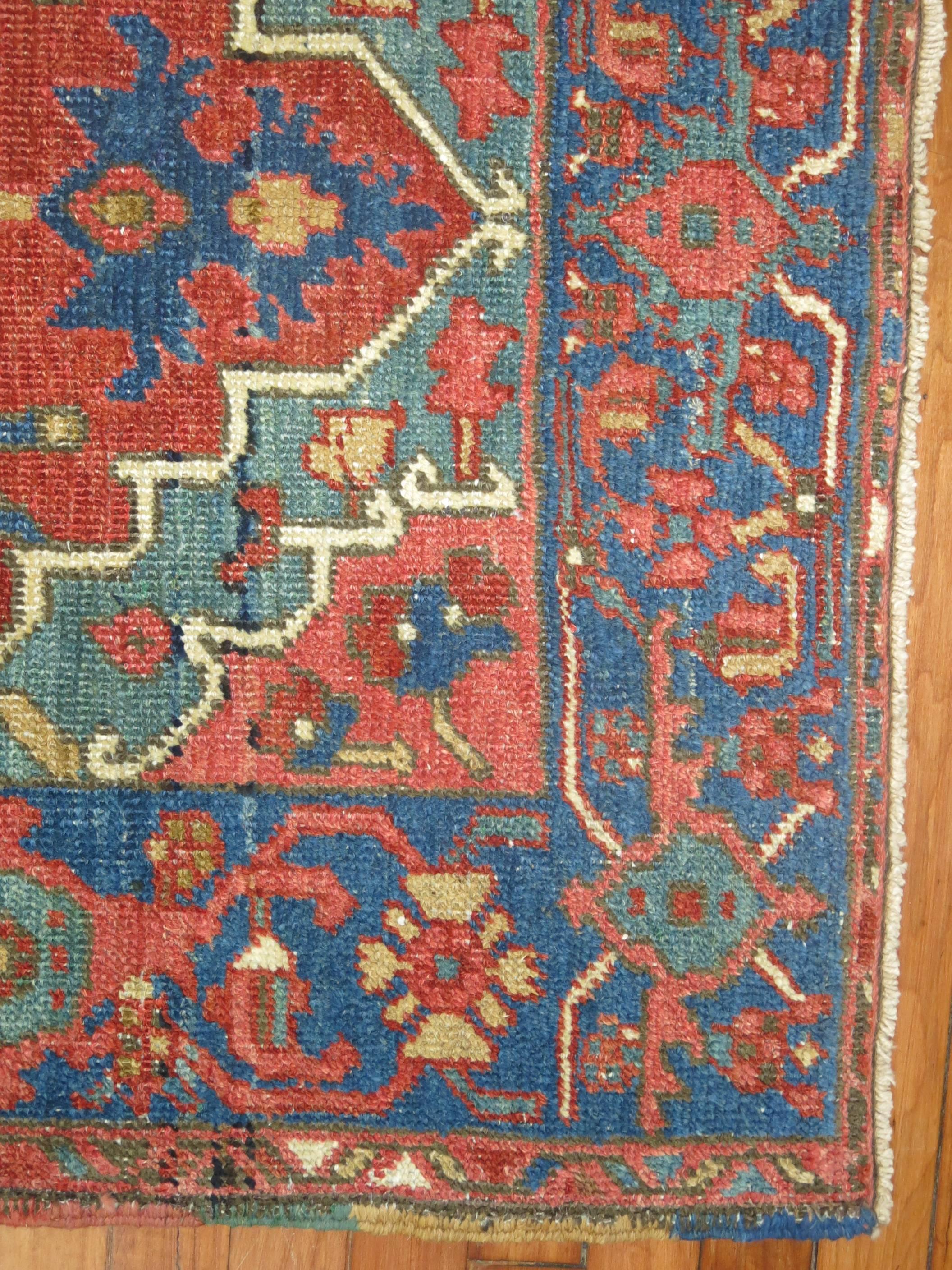 Heriz Serapi Antique Persian Heriz Rug